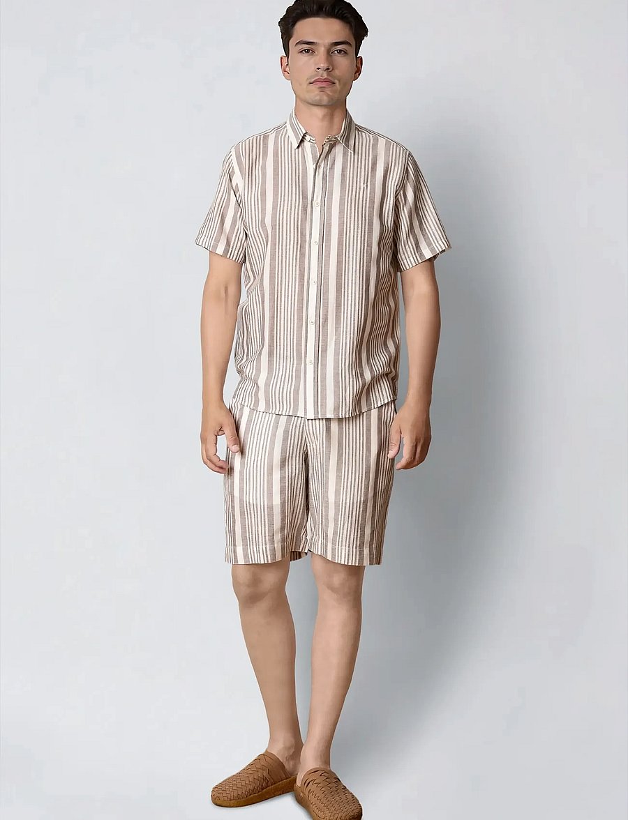 Clean Cut Copenhagen - Barcelona Creed shorts - casual shorts - shitake - 3