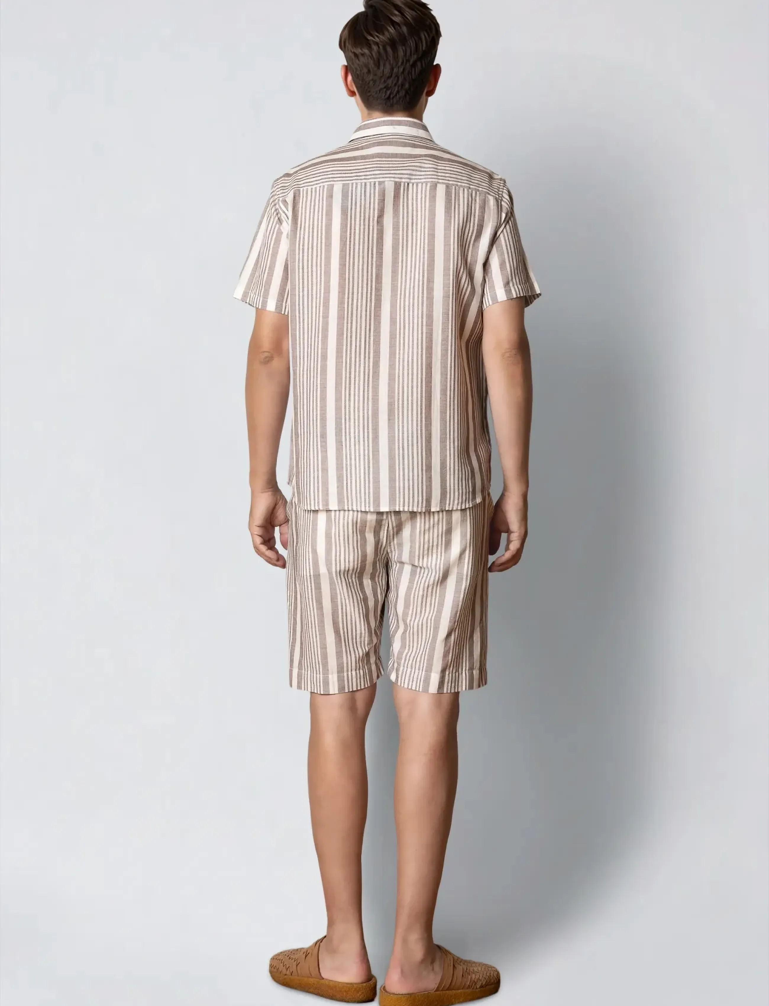Clean Cut Copenhagen - Barcelona Creed shorts - casual shorts - shitake - 5
