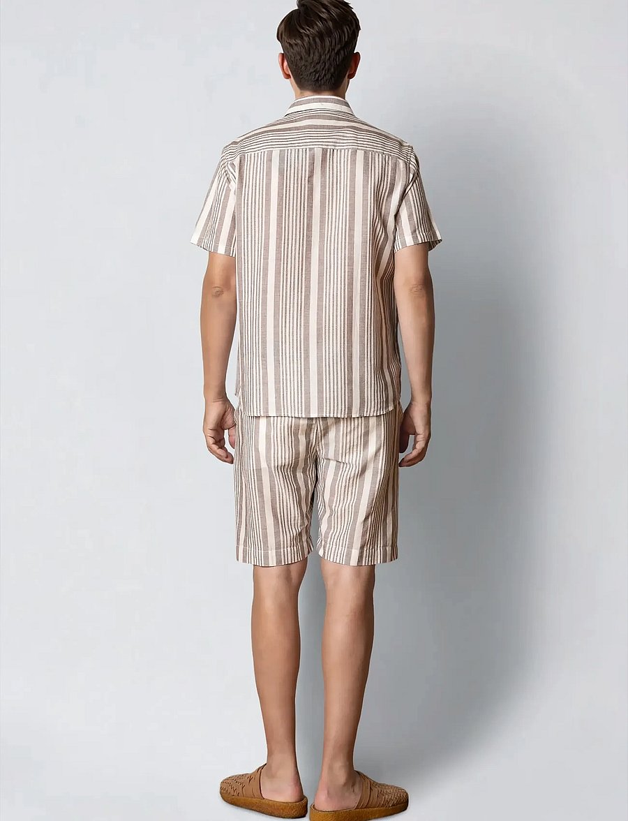 Clean Cut Copenhagen - Barcelona Creed shorts - casual shorts - shitake - 5