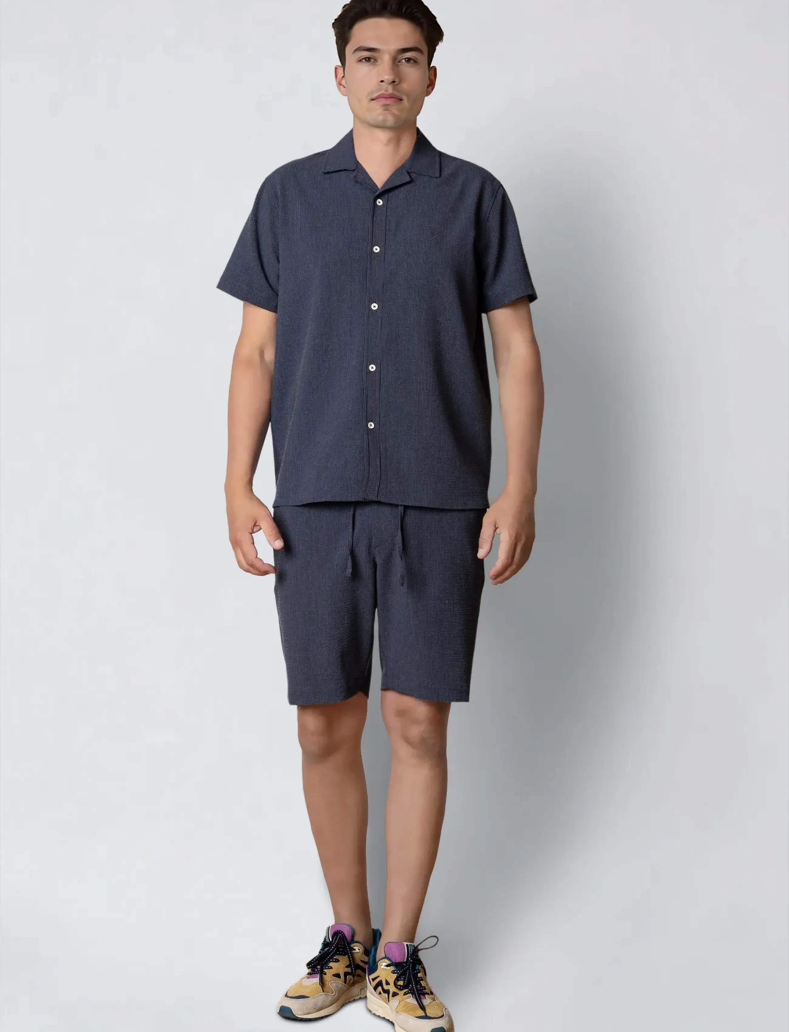 Clean Cut Copenhagen - Barcelona Erico striped shorts - casual shorts - navy - 3