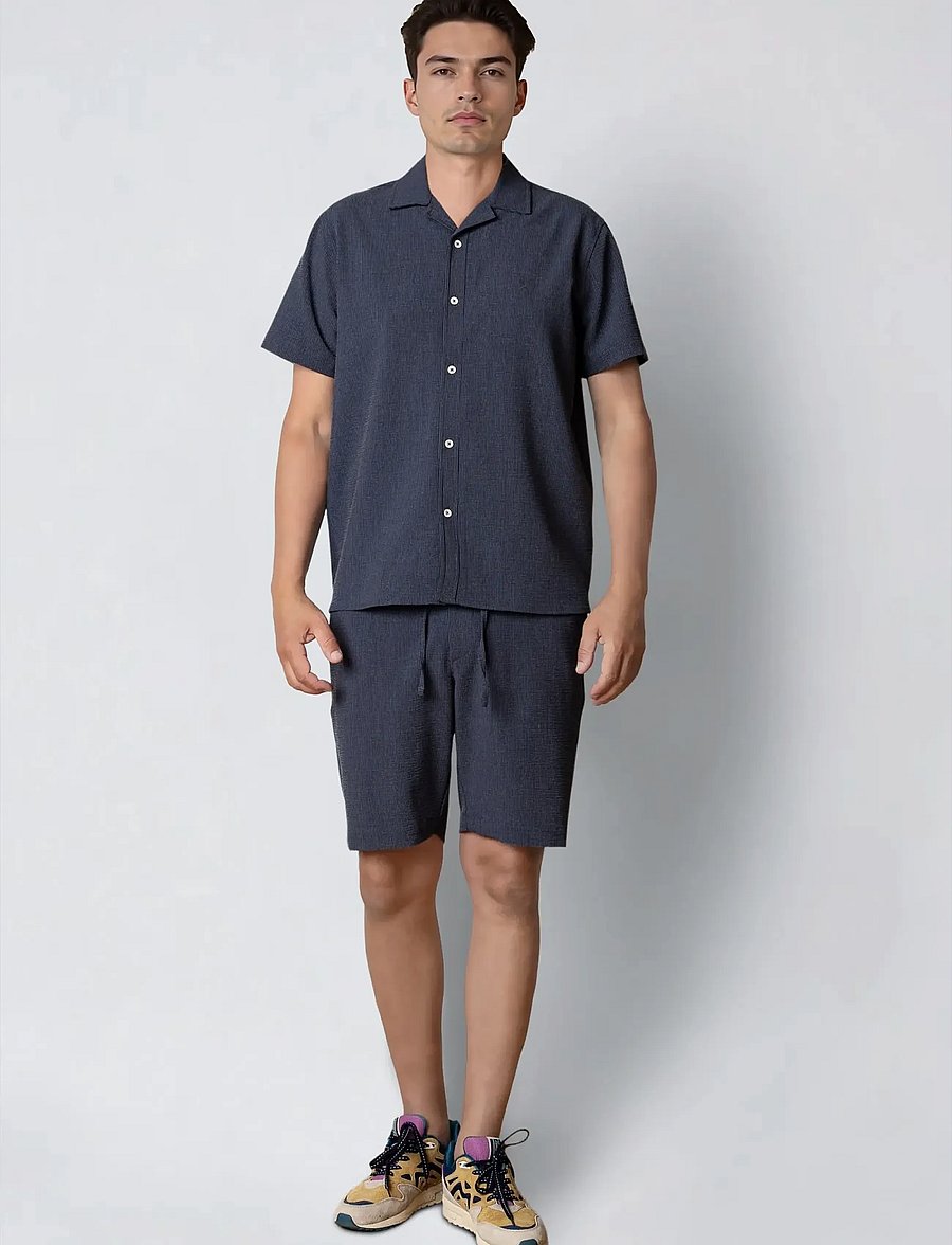 Clean Cut Copenhagen - Barcelona Erico striped shorts - freizeitshorts - navy - 3