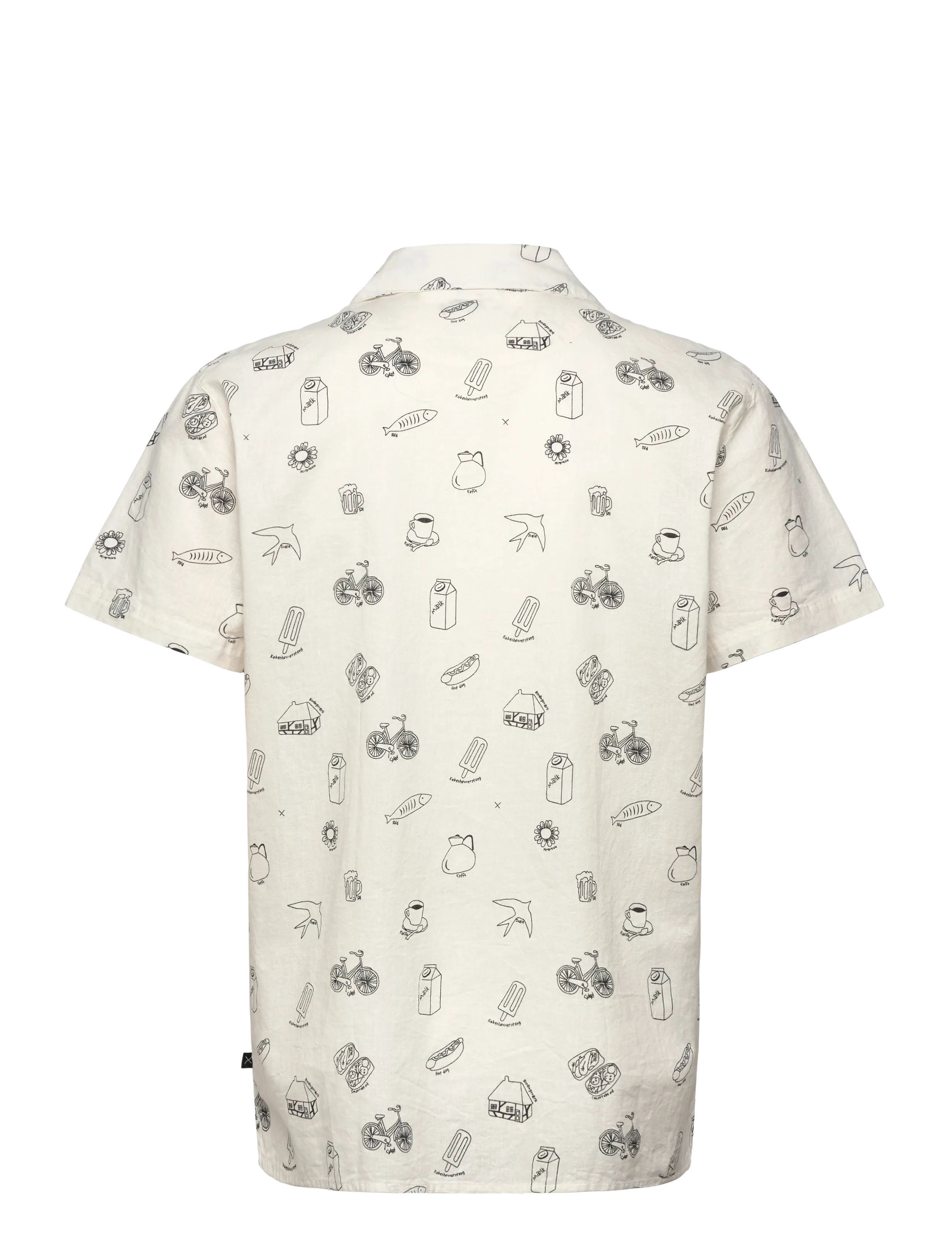 Clean Cut Copenhagen - Bowling Magne S/S shirt - chemises à manches courtes - ecru - 2