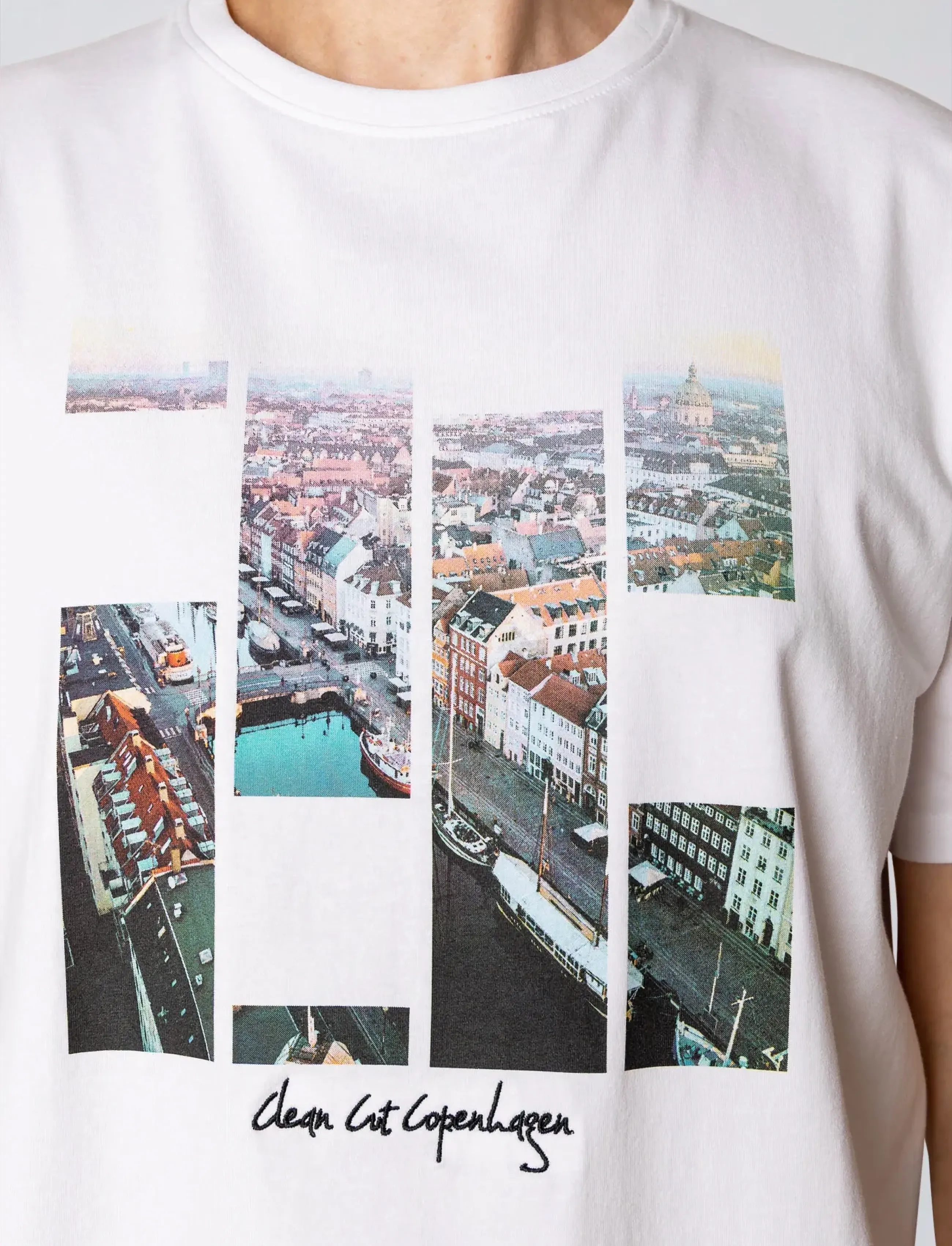 Clean Cut Copenhagen - Copenhagen organic view t-shirt - kortærmede t-shirts - white - 4