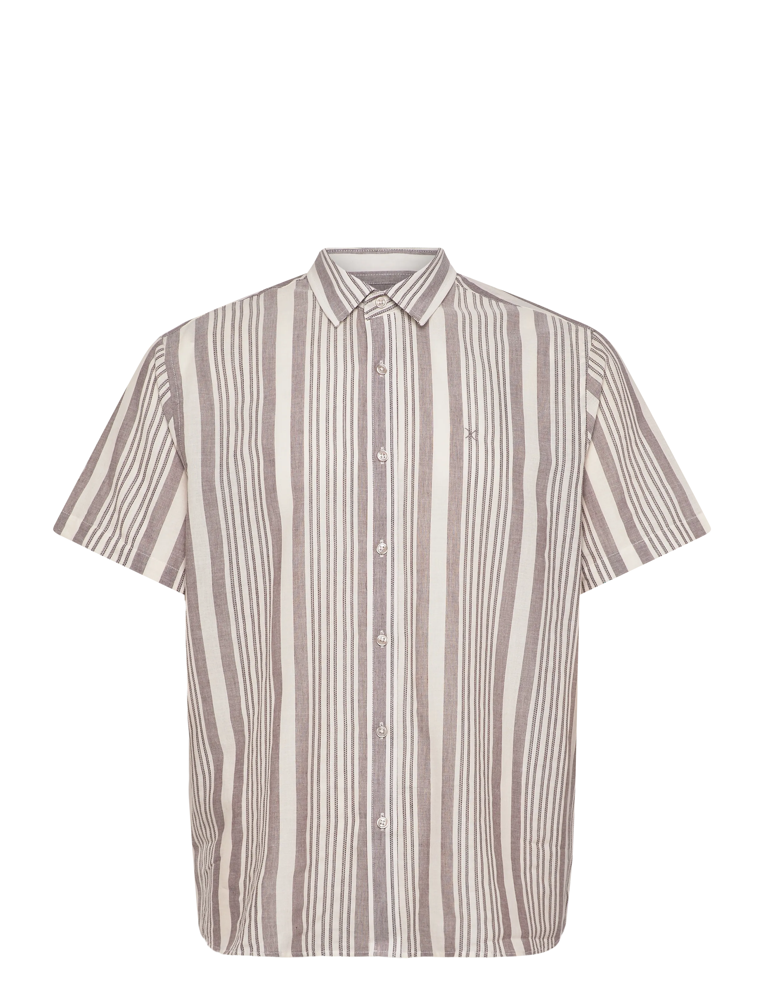 CLEAN CUT COPENHAGEN Creed S/S Shirt Braun - XXL - Herren