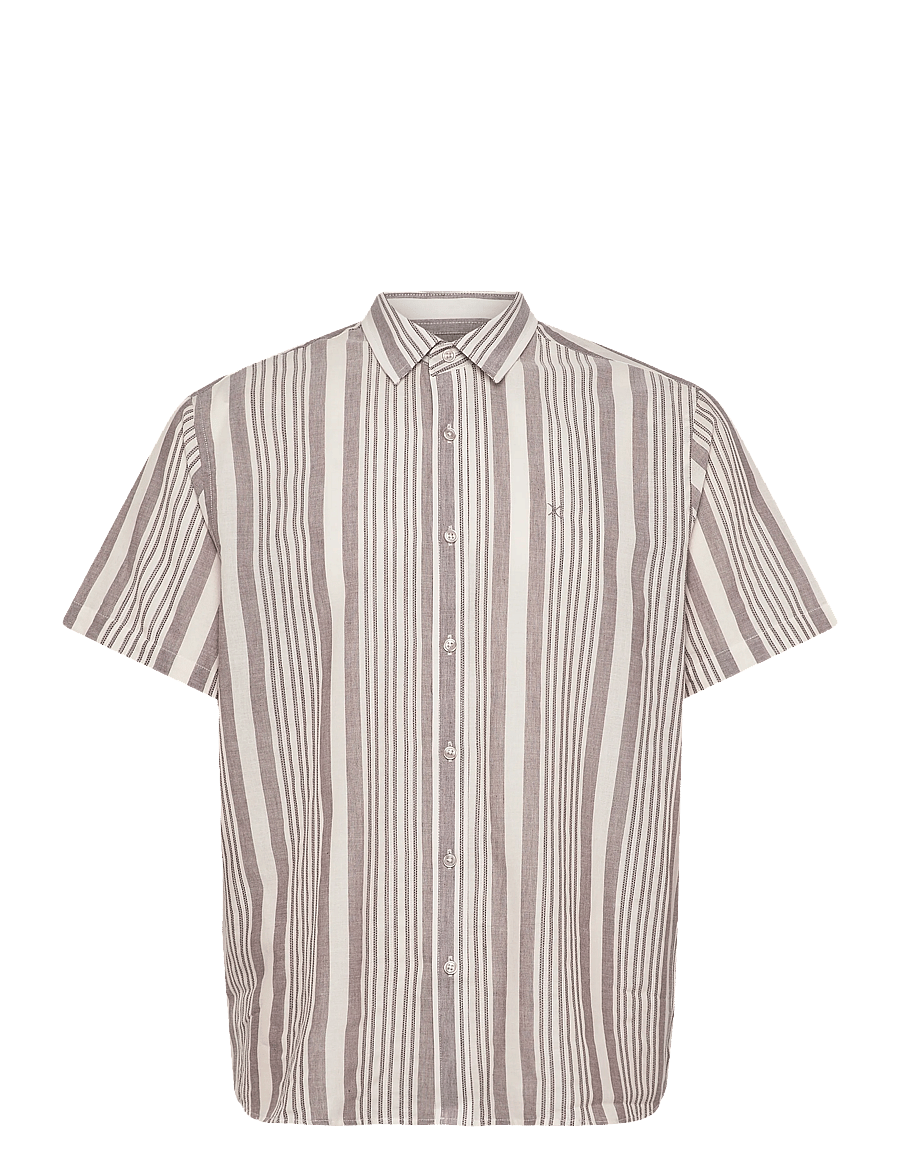 Clean Cut Copenhagen - Creed S/S shirt - marškiniai trumpomis rankovėmis - shitake - 1