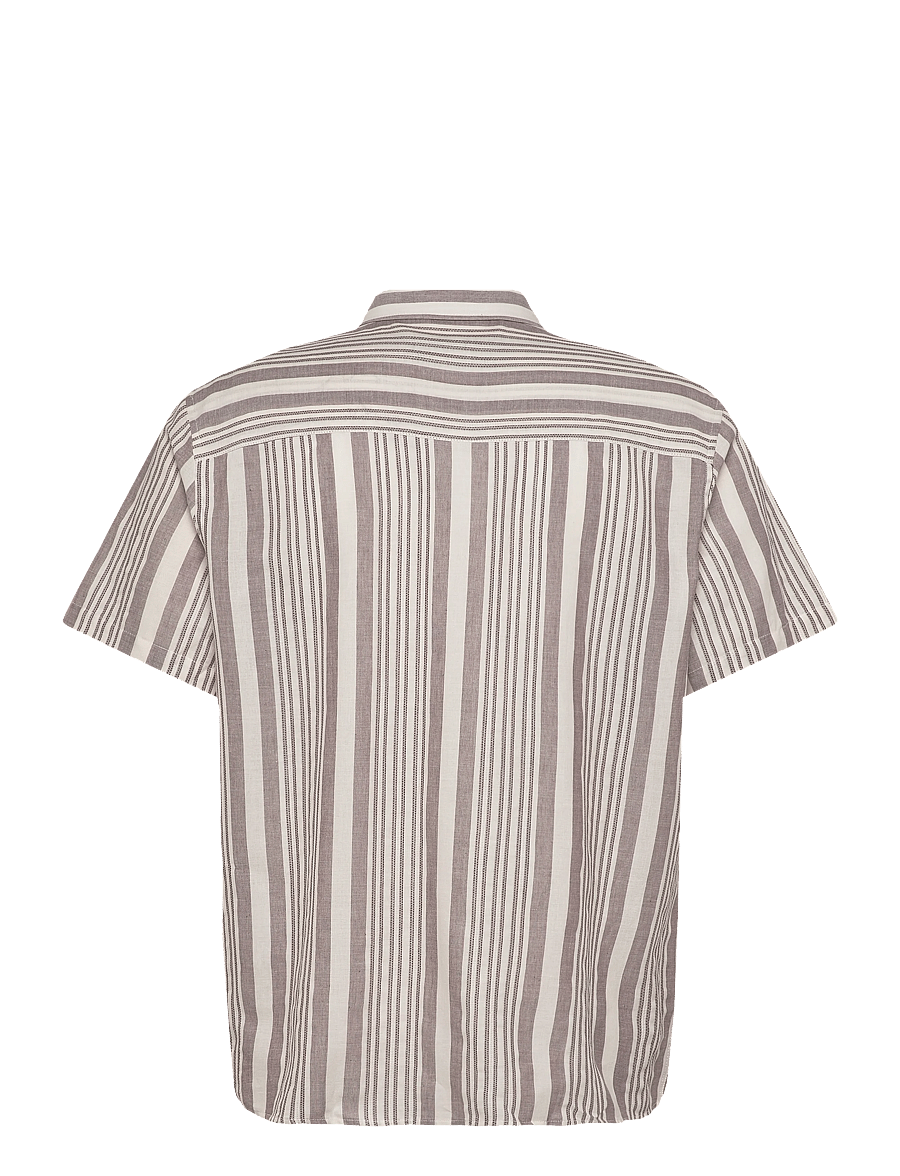 Clean Cut Copenhagen - Creed S/S shirt - marškiniai trumpomis rankovėmis - shitake - 2