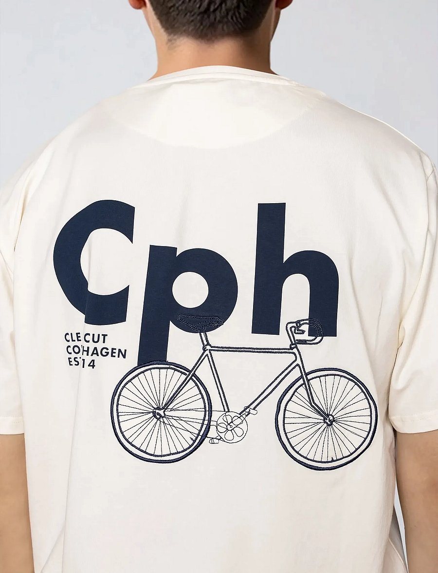 Clean Cut Copenhagen - Esme organic t-shirt - kortärmade t-shirts - ecru - 4
