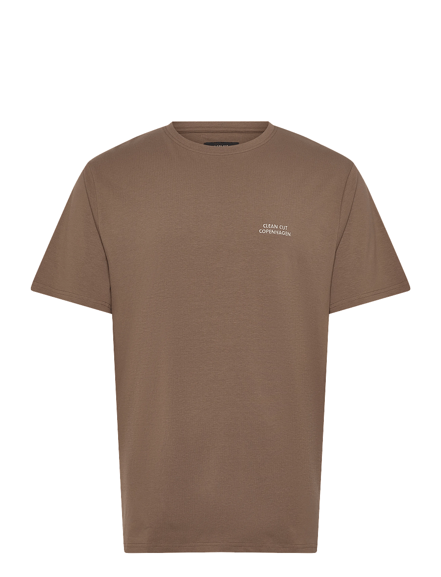 Clean Cut Copenhagen - Esme organic t-shirt - lühikeste varrukatega t-särgid - shitake - 1
