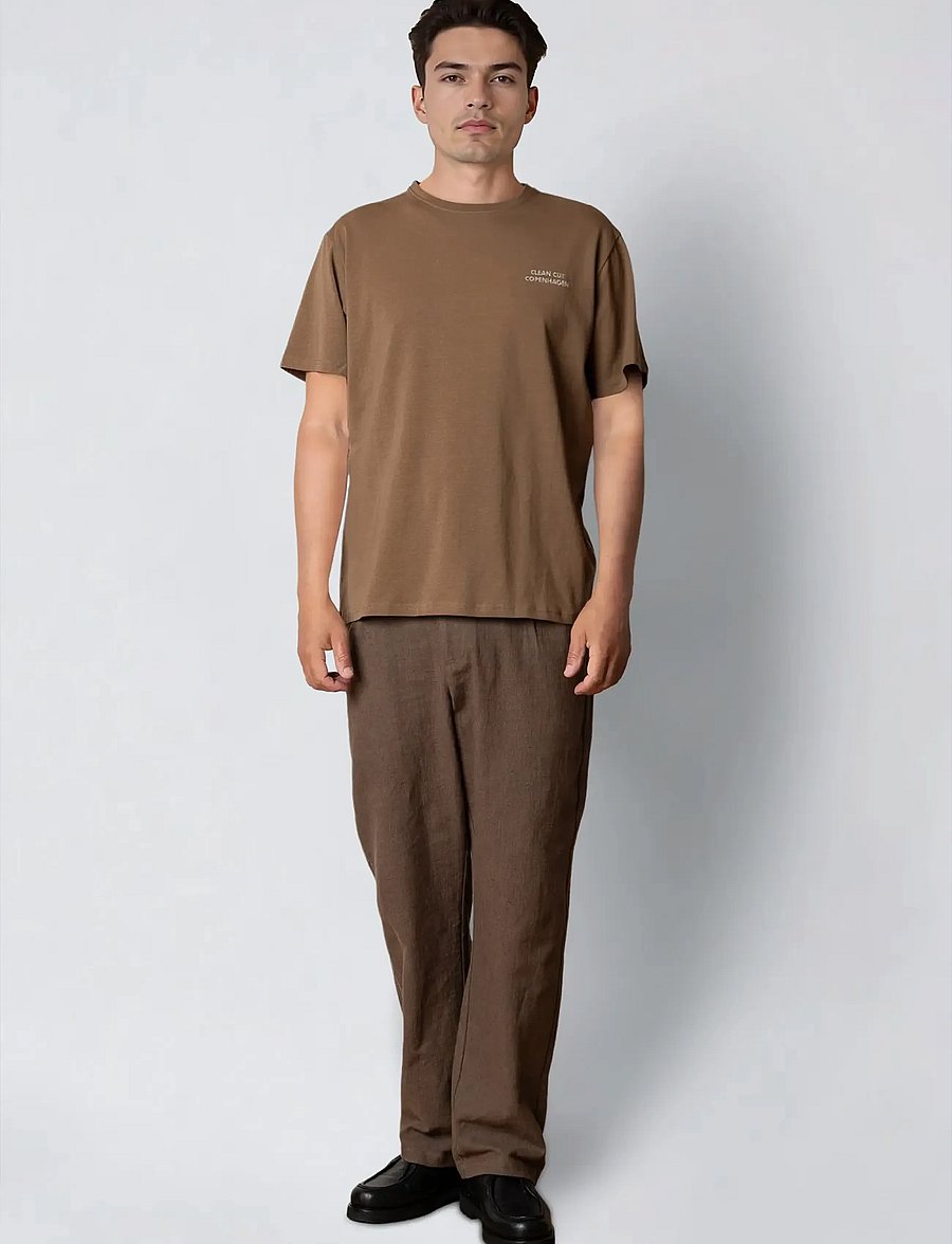 Clean Cut Copenhagen - Esme organic t-shirt - lühikeste varrukatega t-särgid - shitake - 3