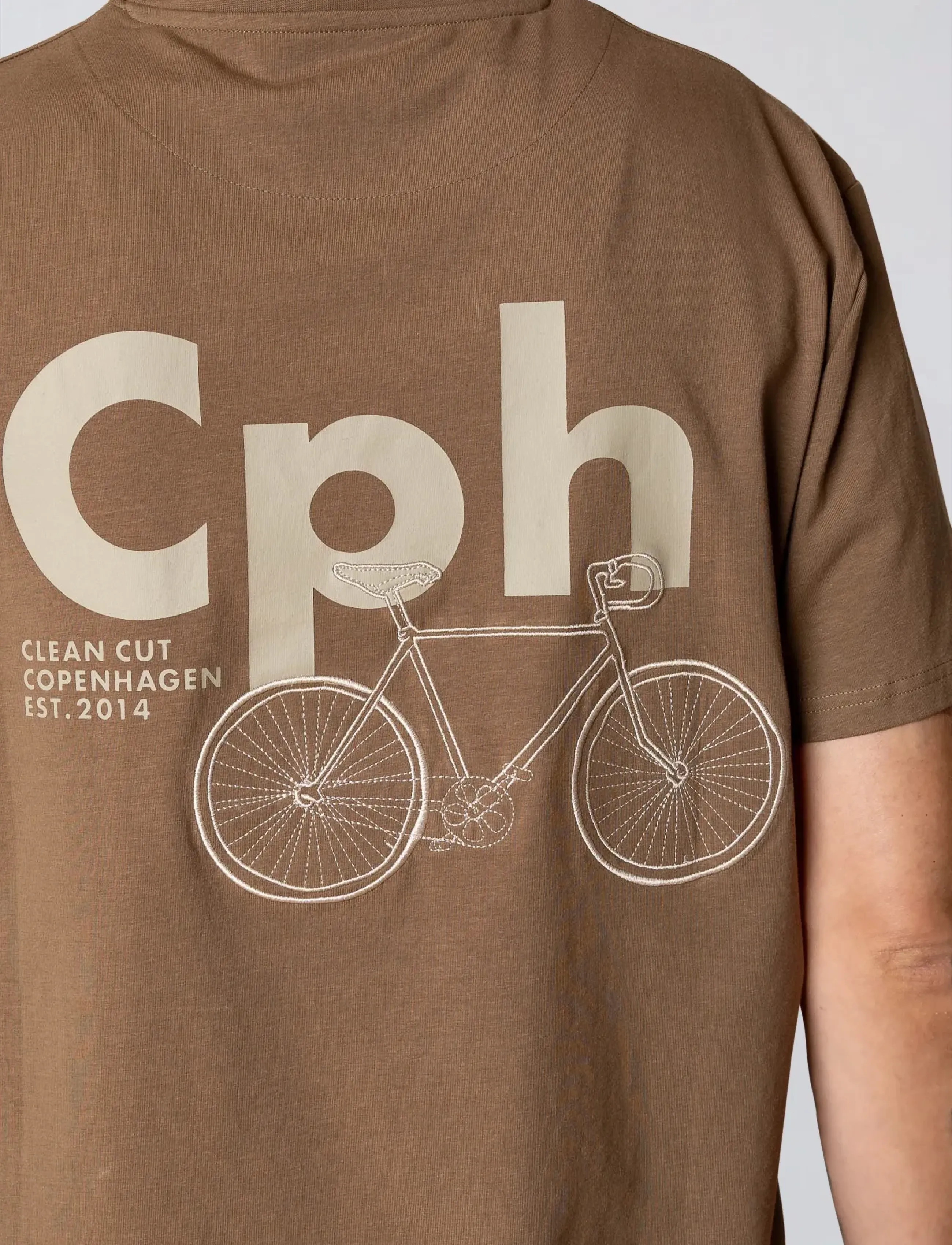 Clean Cut Copenhagen - Esme organic t-shirt - kortærmede t-shirts - shitake - 4