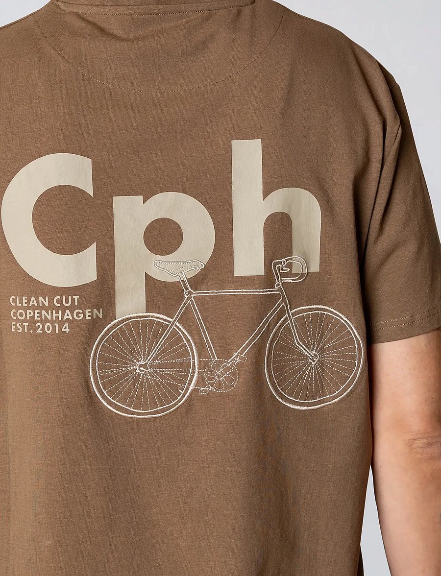 Clean Cut Copenhagen - Esme organic t-shirt - lühikeste varrukatega t-särgid - shitake - 4
