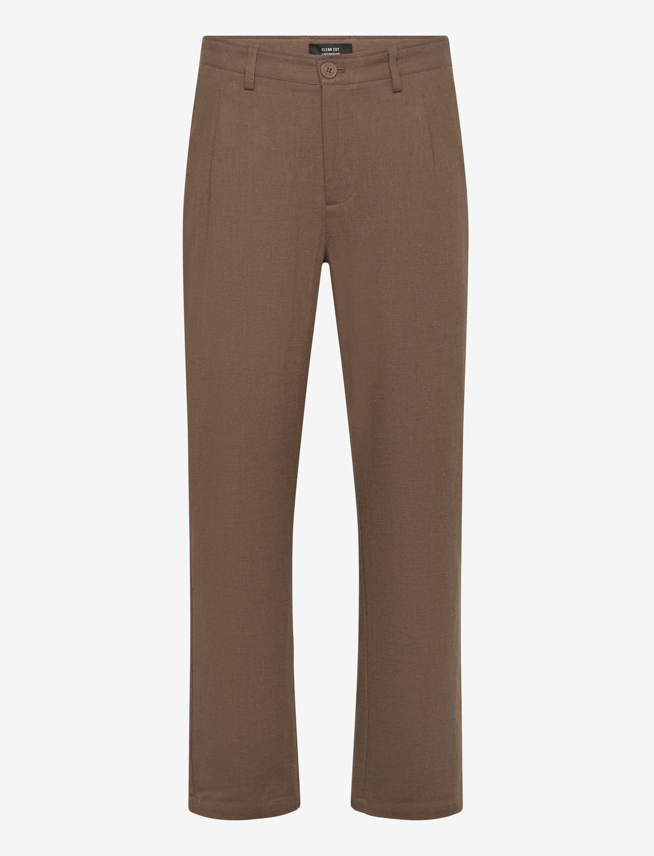 Clean Cut Copenhagen - Florence Chester pants - hørbukser - shitake - 1