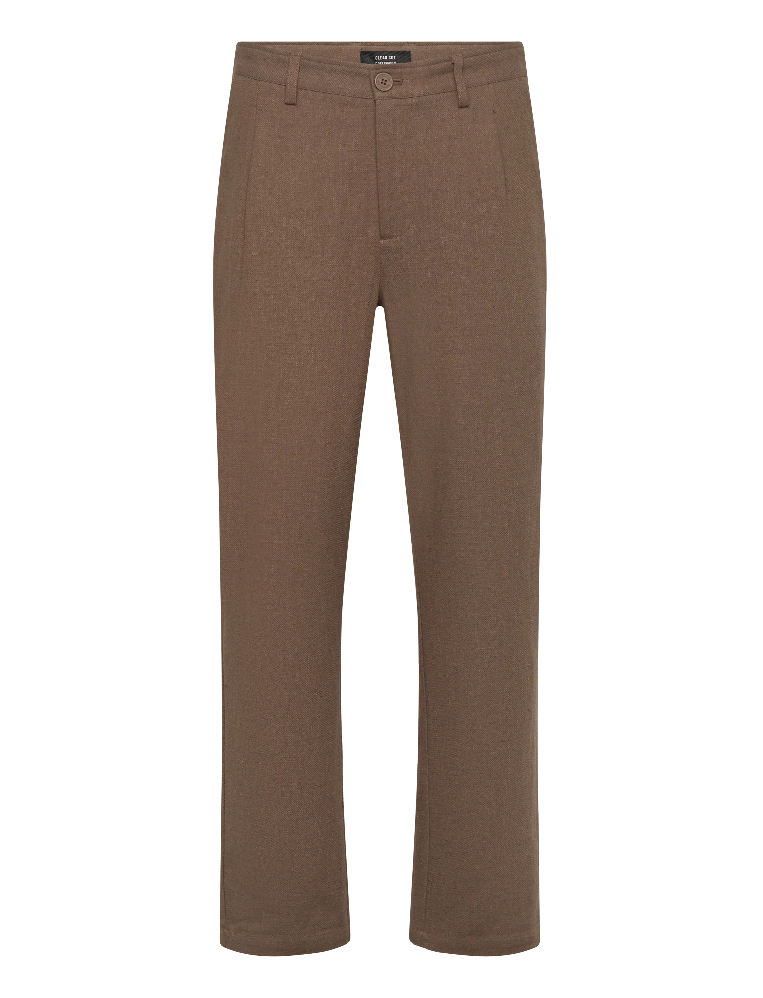 Clean Cut Copenhagen Florence Chester pants - Hørbukser - SHITAKE / brown