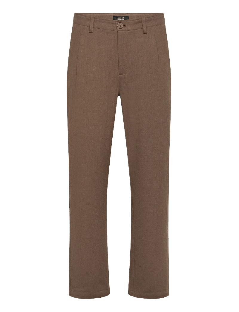 Clean Cut Copenhagen - Florence Chester pants - hørbukser - shitake - 1