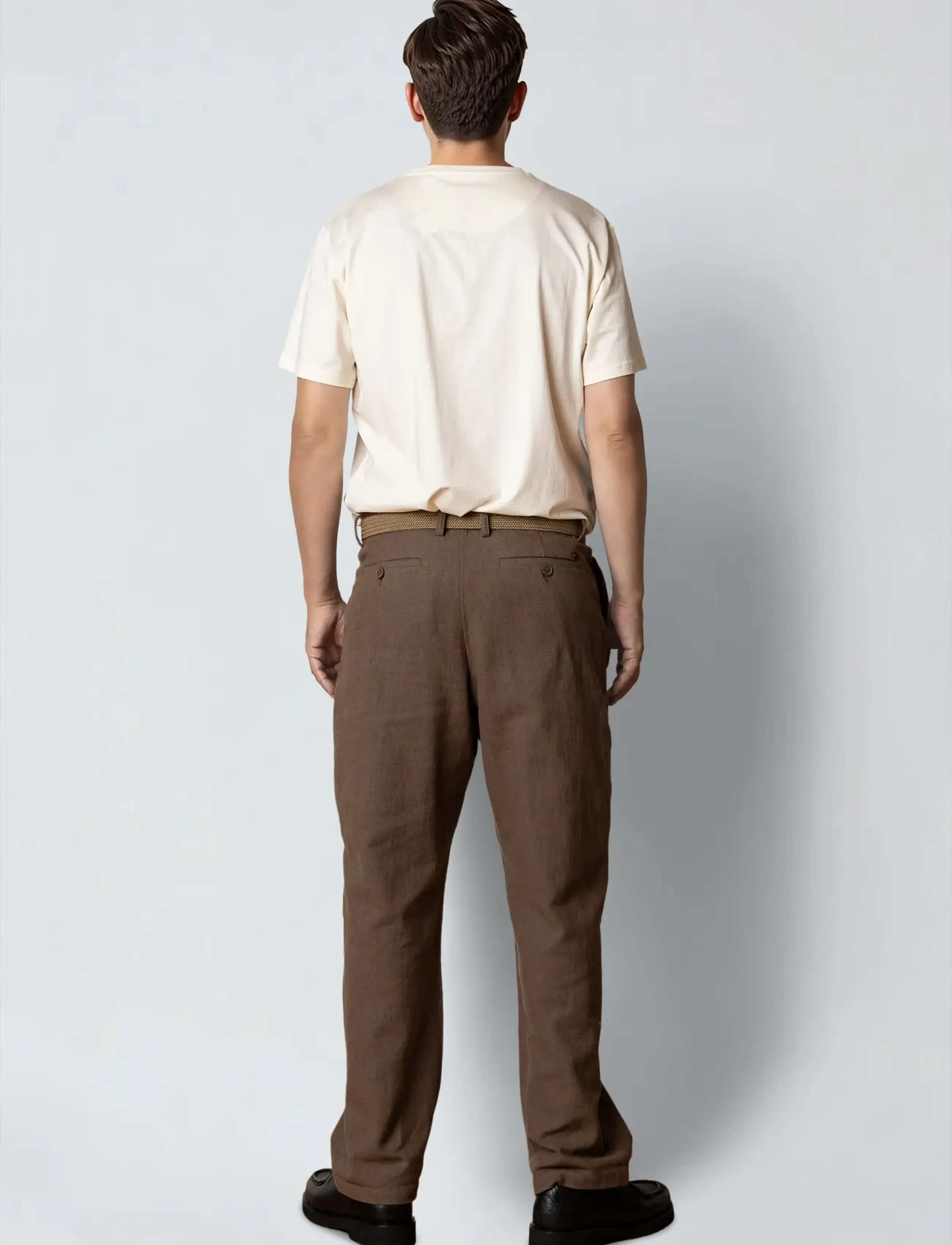 Clean Cut Copenhagen - Florence Chester pants - linased püksid - shitake - 4