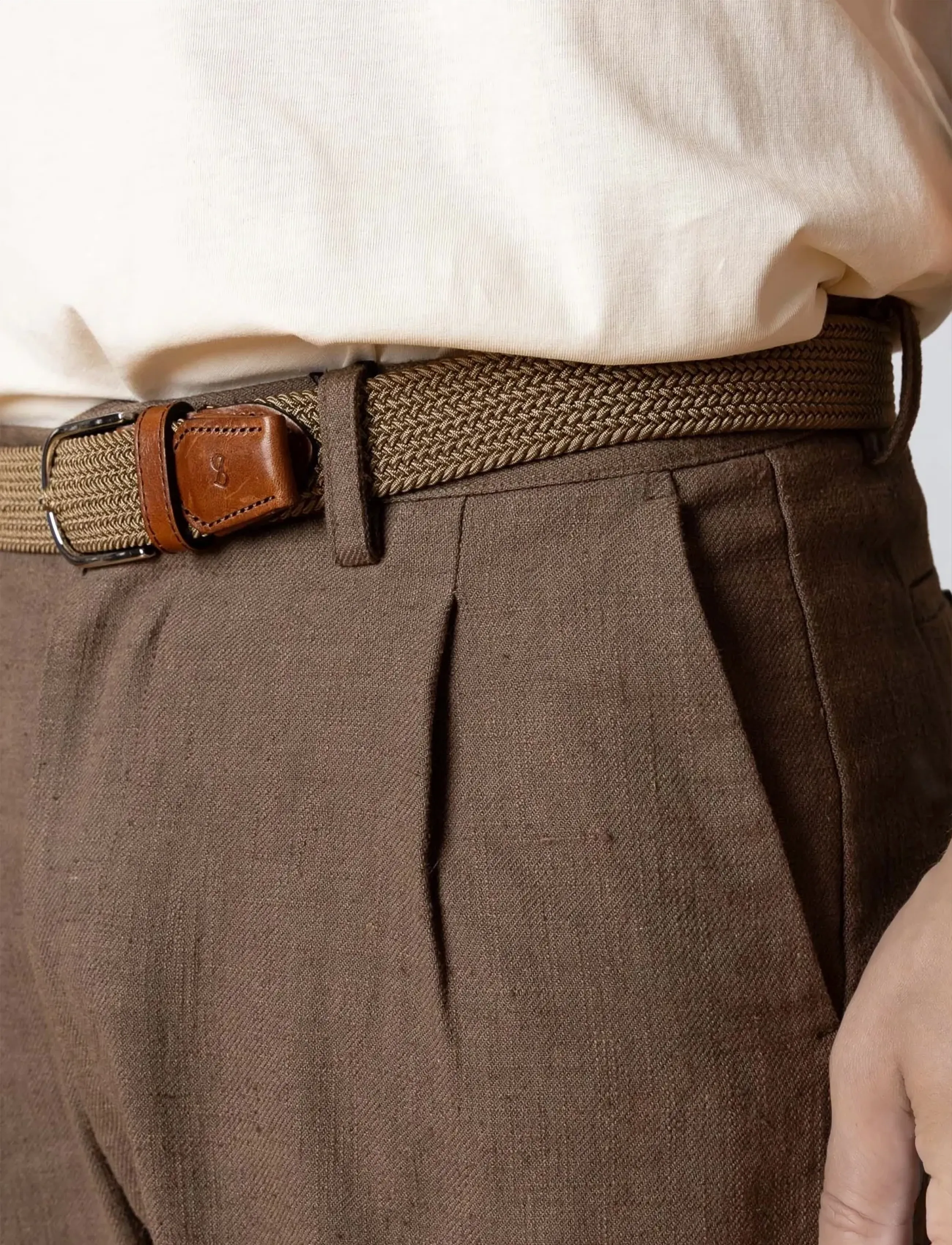 Clean Cut Copenhagen - Florence Chester pants - linased püksid - shitake - 5