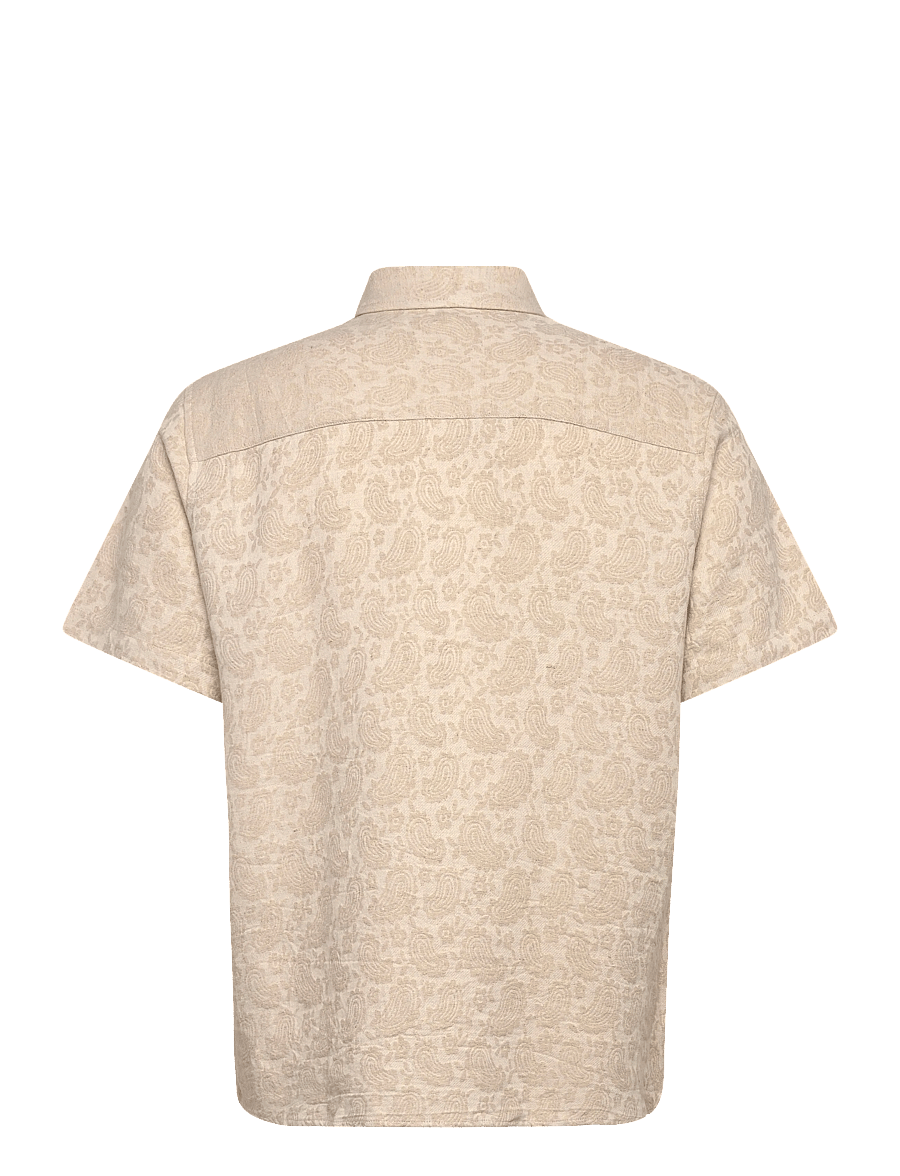 Clean Cut Copenhagen - Forde S/S shirt - kurzarmhemden - ecru - 2