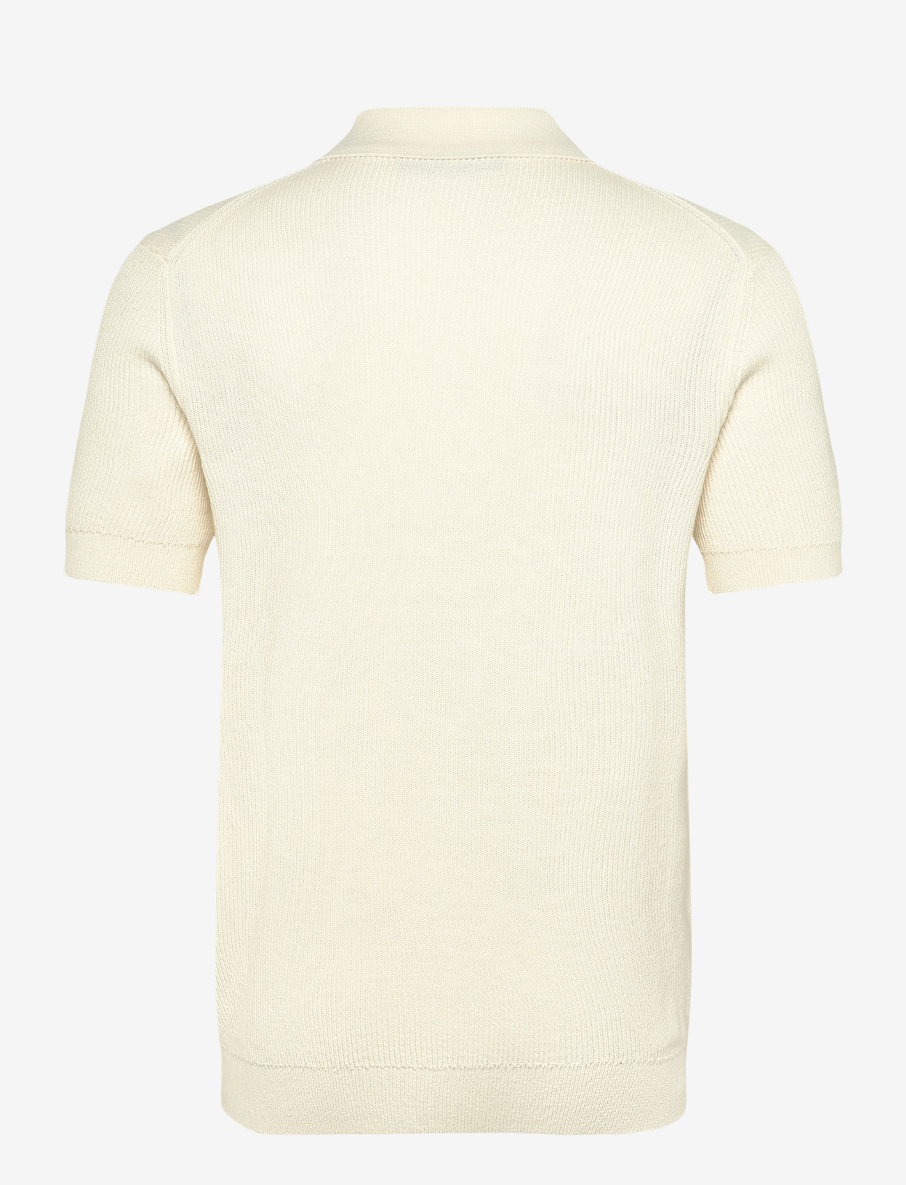 Clean Cut Copenhagen - Karl knitted polo - kortærmede poloer - ecru - 2