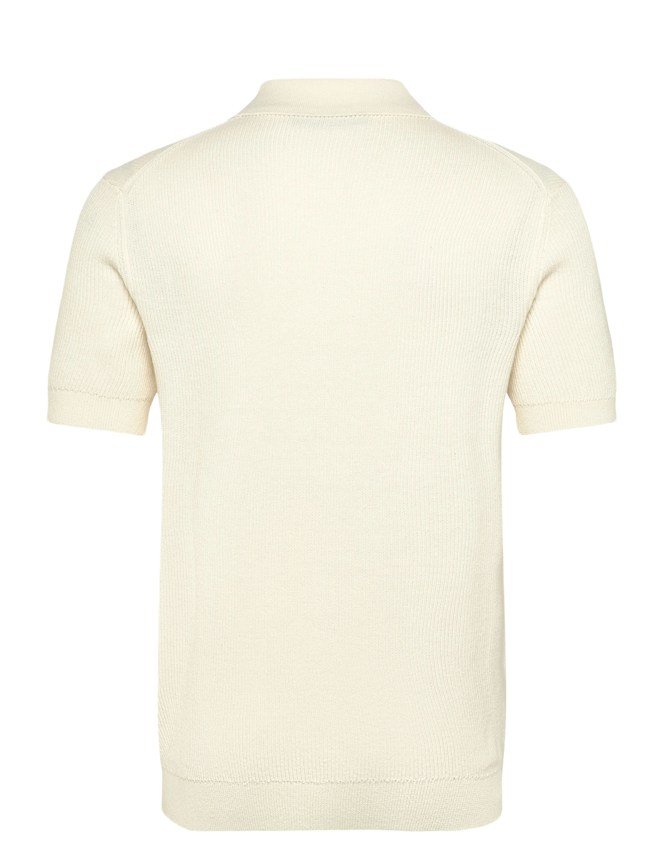 Clean Cut Copenhagen - Karl knitted polo - kortærmede poloer - ecru - 2