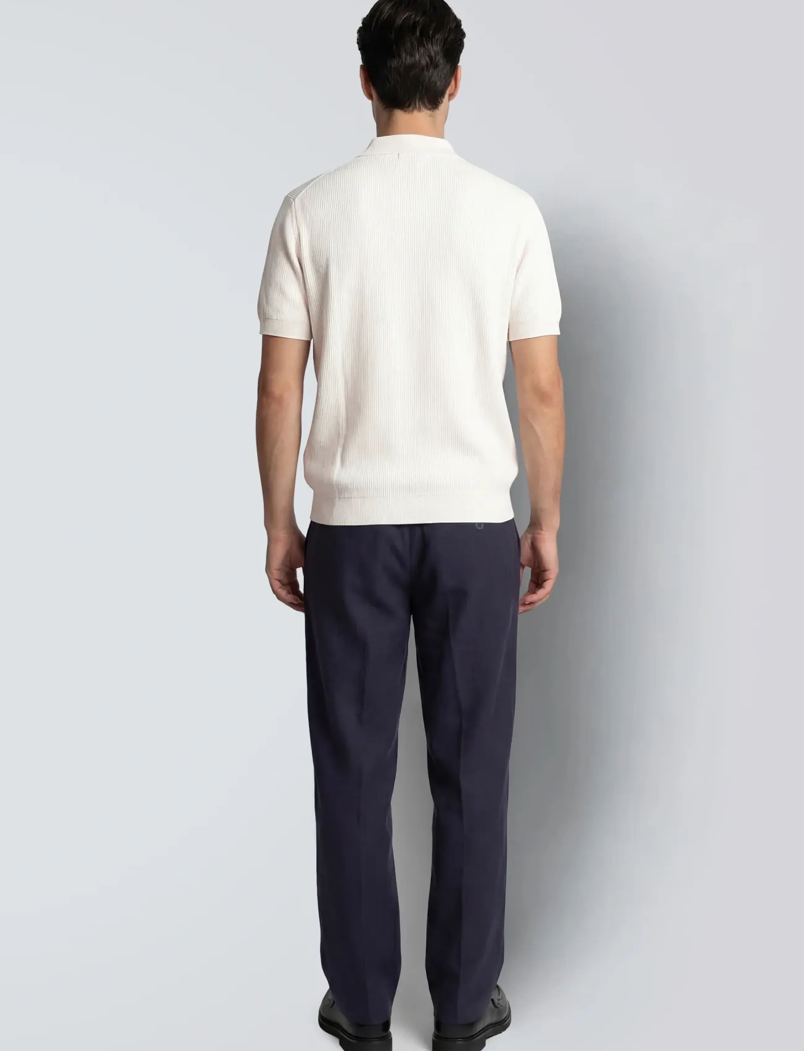 Clean Cut Copenhagen - Karl knitted polo - kortærmede poloer - ecru - 4