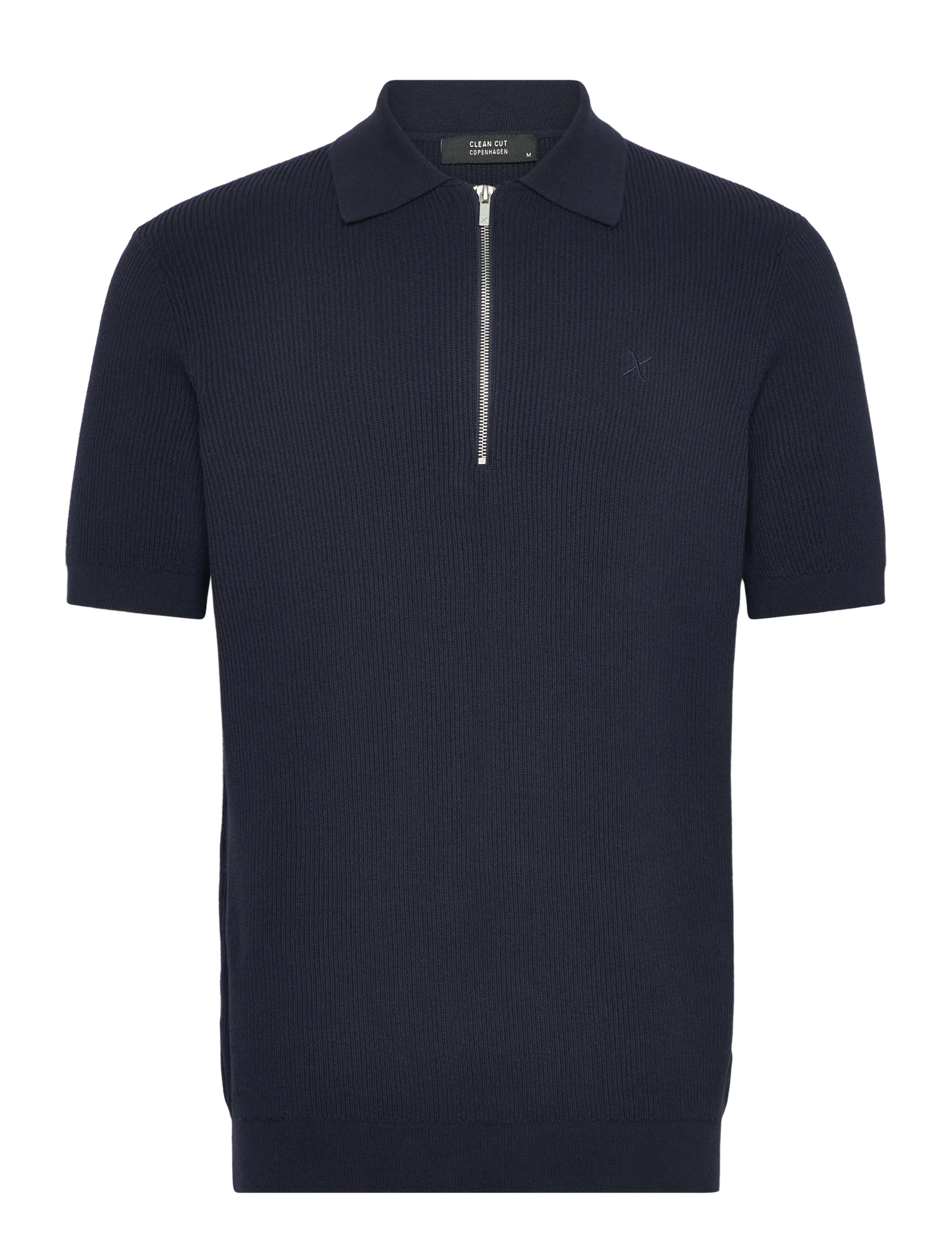Clean Cut Copenhagen Karl knitted polo - Clean Cut Copenhagen - NAVY / navy