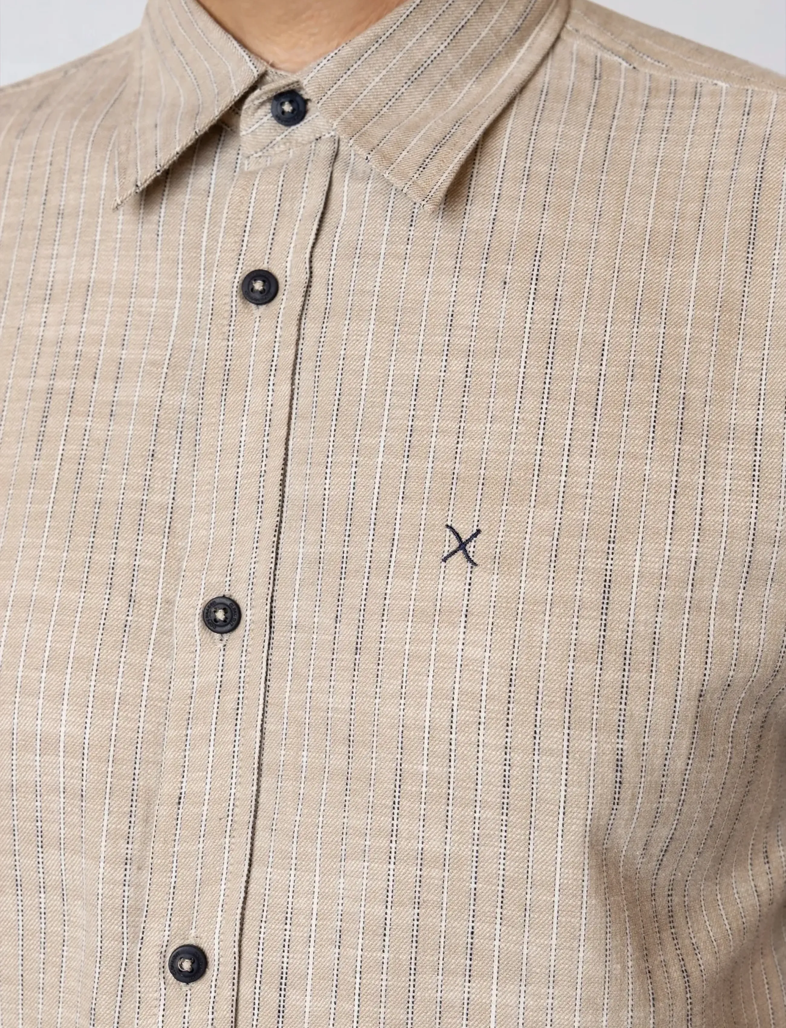 Clean Cut Copenhagen - Kelvin striped shirt - stribede skjorter - chinchilla/navy - 4