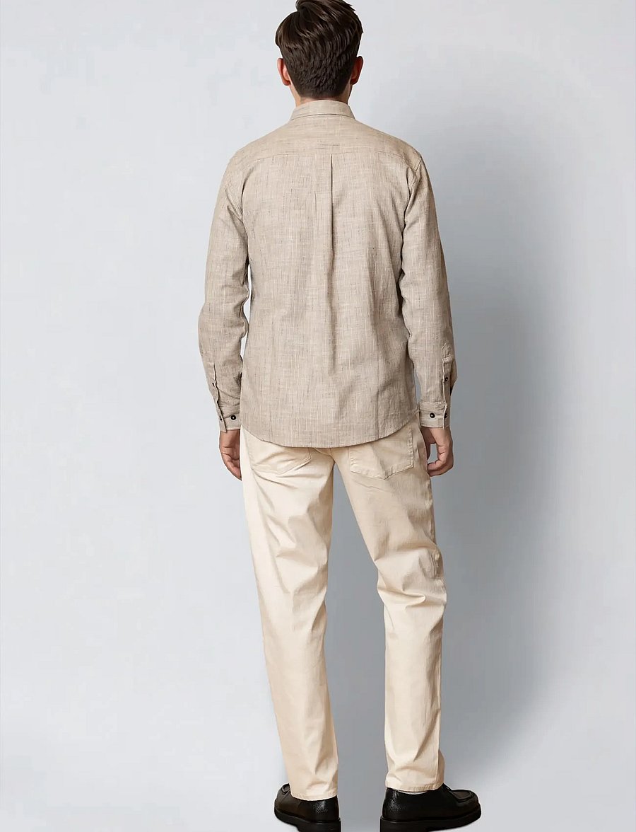 Clean Cut Copenhagen - Kelvin striped shirt - randiga skjortor - chinchilla/navy - 5