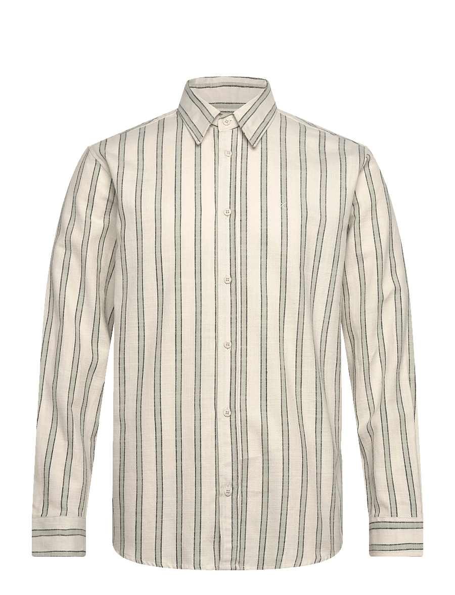 Clean Cut Copenhagen - Kelvin striped shirt - gestreifte hemden - desert sage/black - 1