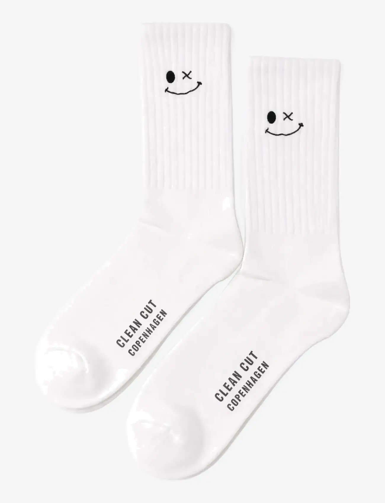 Clean Cut Copenhagen - Logo 2-pack socks - mažiausios kainos - white/white - 0