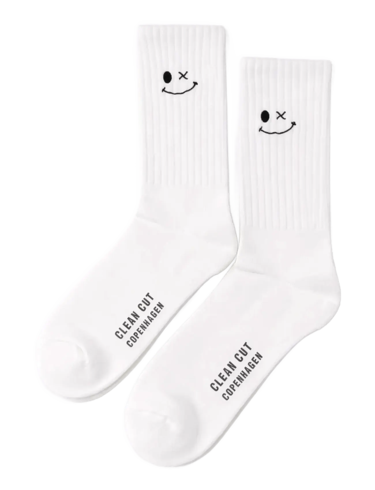 Clean Cut Copenhagen Logo 2-pack socks - Socken - WHITE/WHITE / white