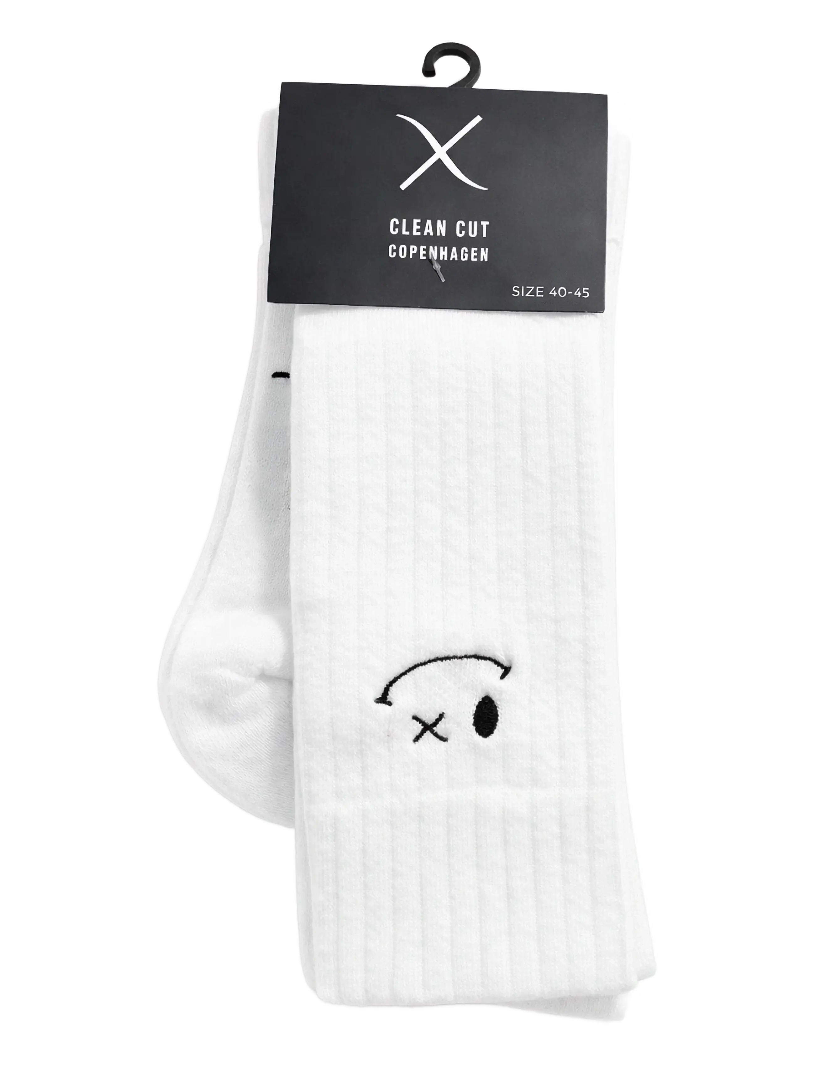 Clean Cut Copenhagen - Logo 2-pack socks - lowest prices - white/white - 1