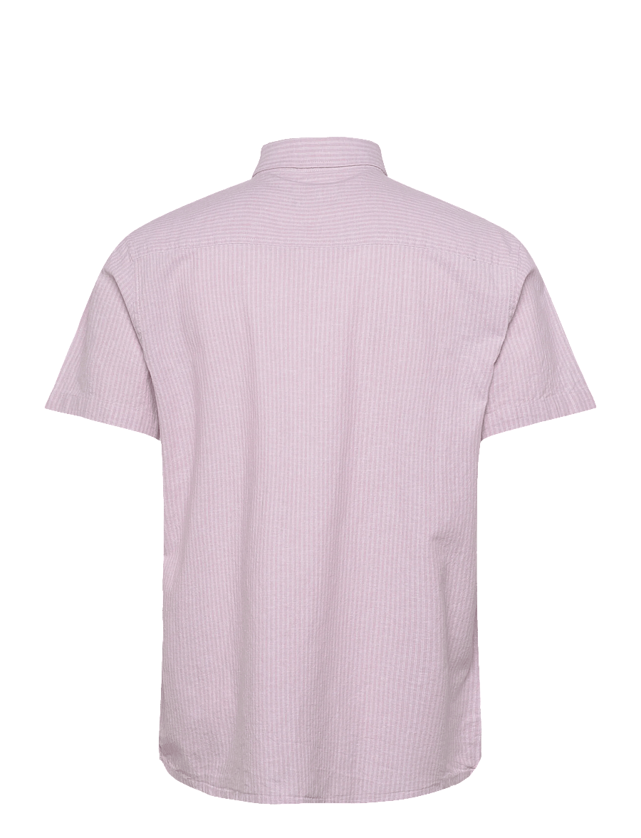 Clean Cut Copenhagen - Luca striped S/S shirt - kurzarmhemden - violet ice/white - 2