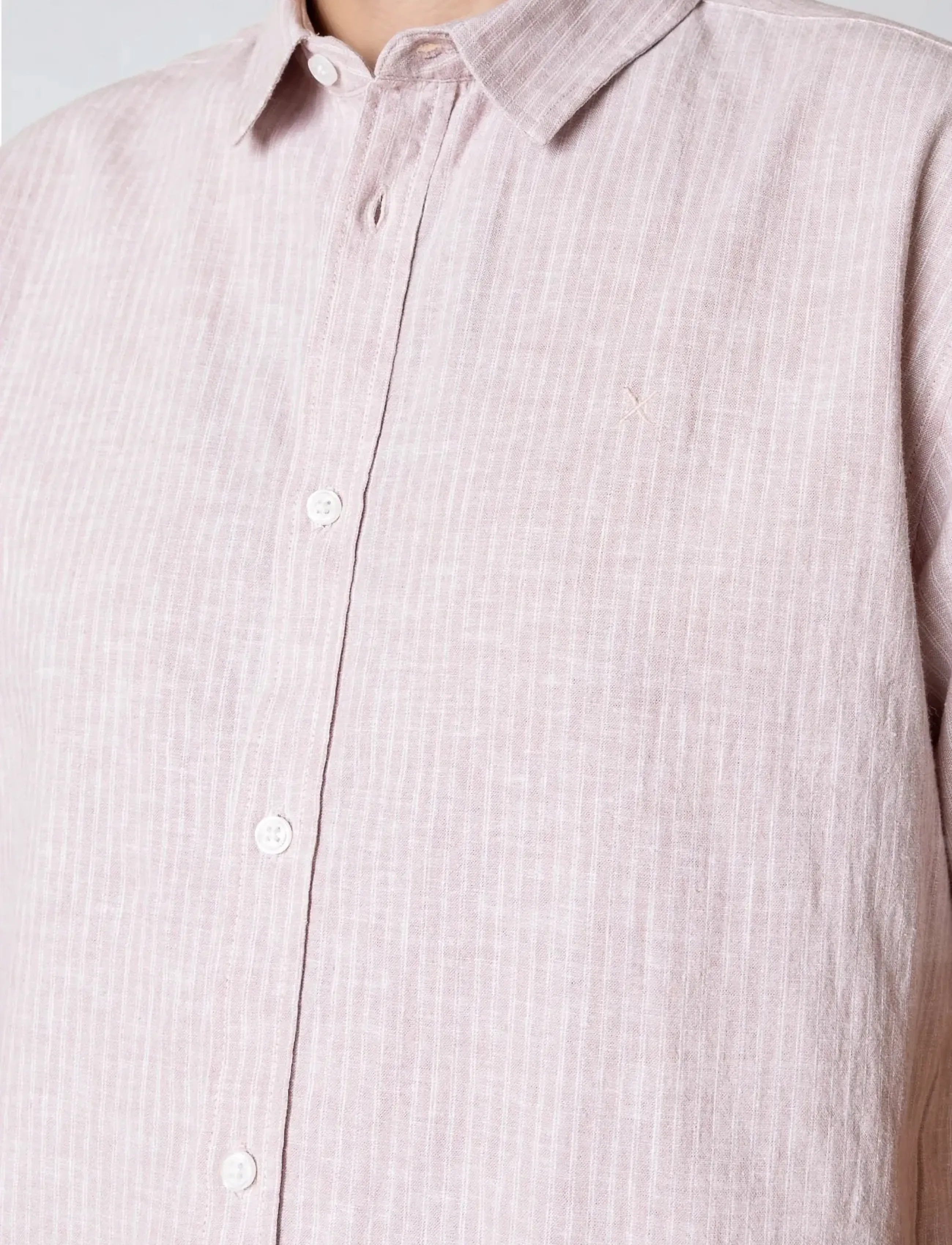 Clean Cut Copenhagen - Luca striped S/S shirt - kortærmede skjorter - violet ice/white - 4