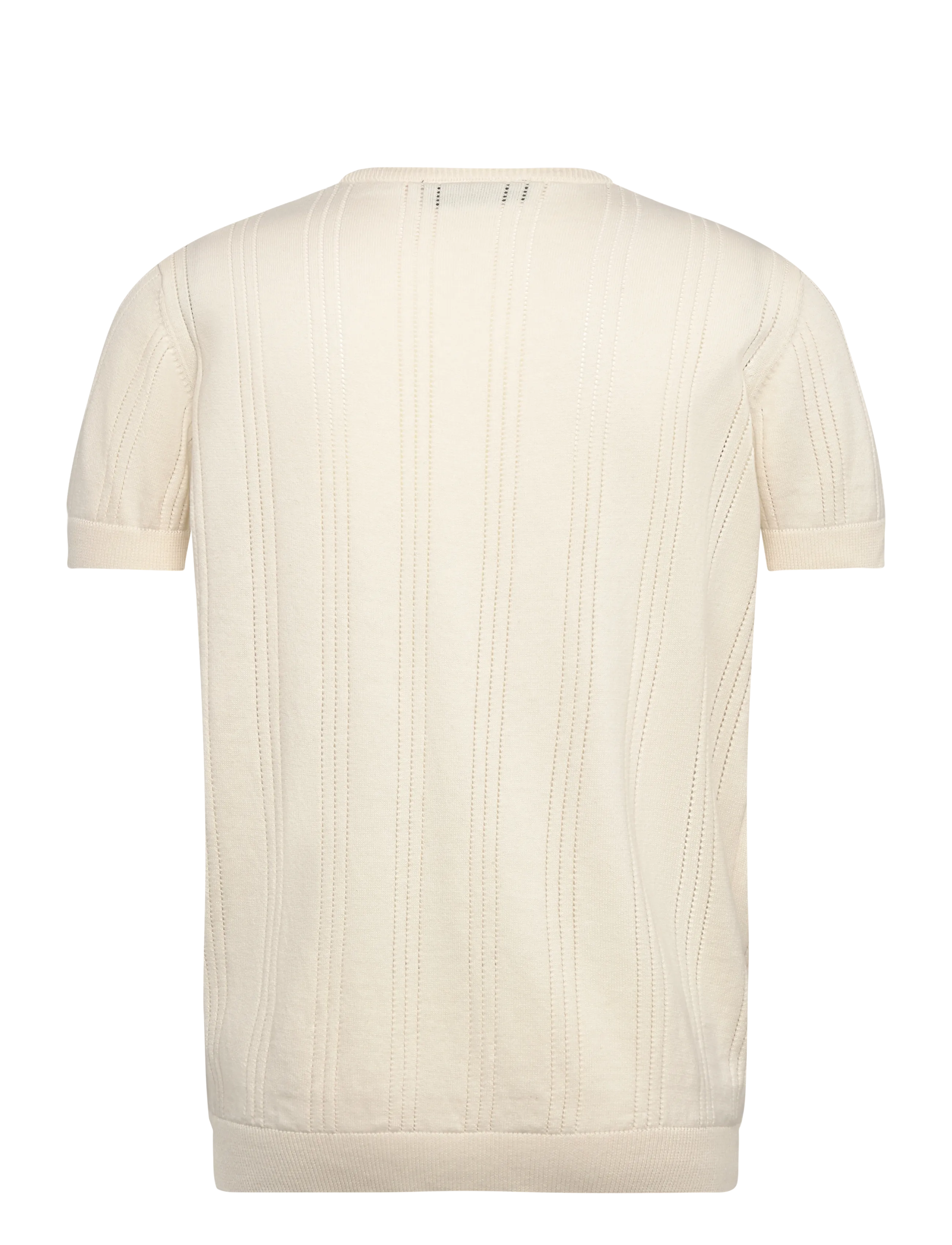 Clean Cut Copenhagen - Robyn knitted t-shirt - kortærmede t-shirts - ecru - 2