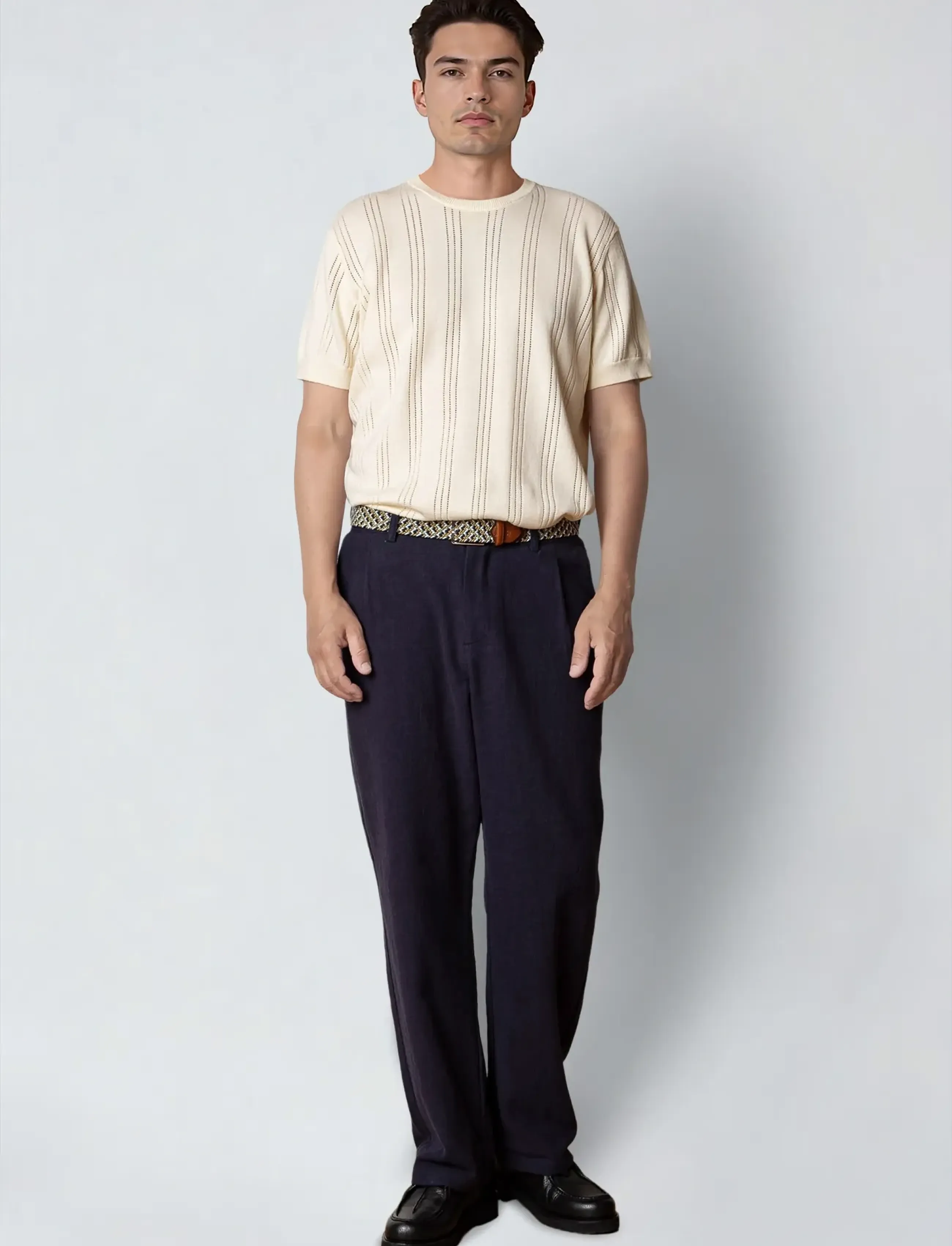 Clean Cut Copenhagen - Robyn knitted t-shirt - kortærmede t-shirts - ecru - 3