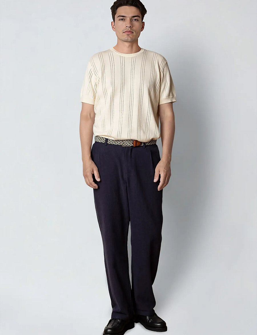Clean Cut Copenhagen - Robyn knitted t-shirt - kurzärmelige t-shirts - ecru - 3