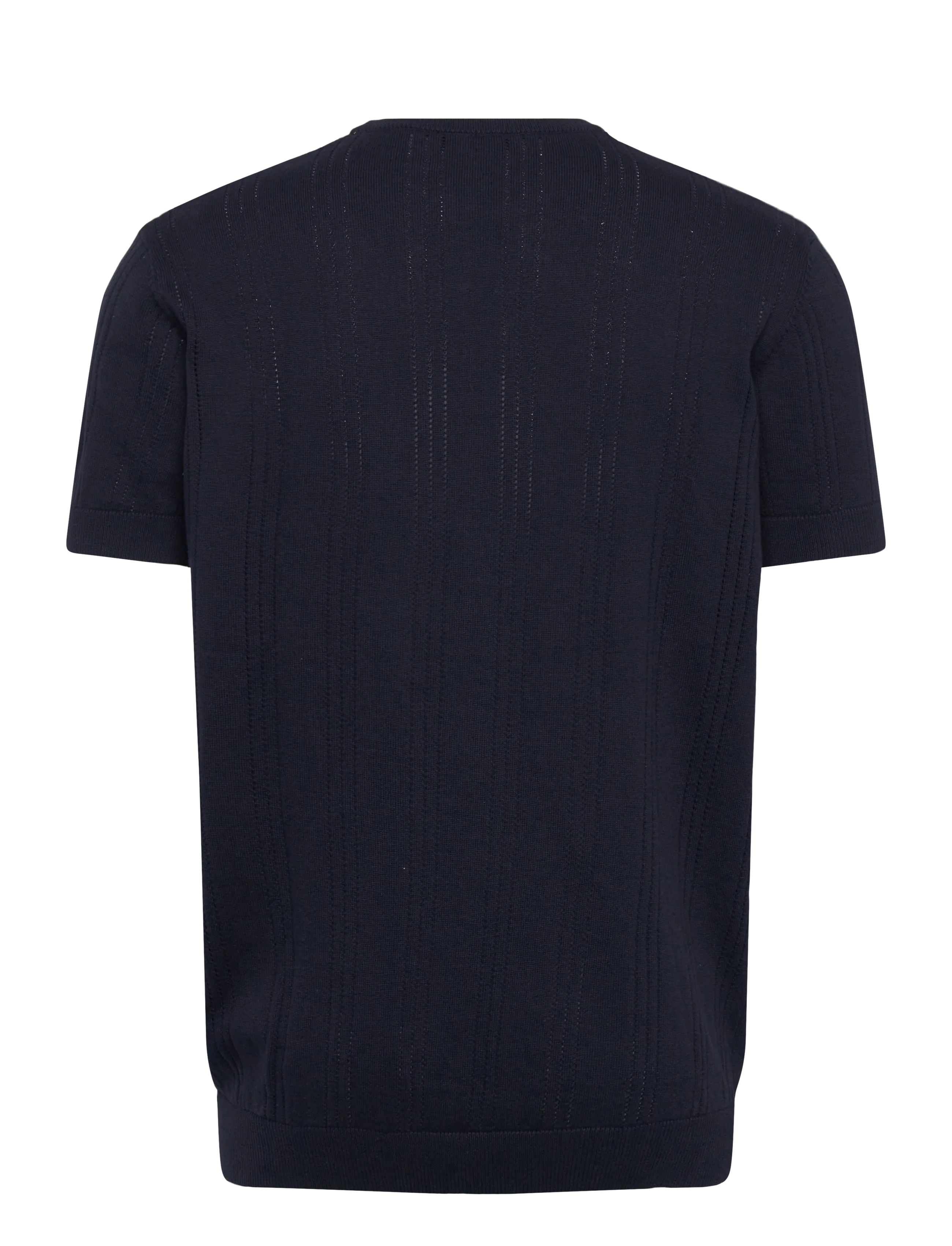 Clean Cut Copenhagen - Robyn knitted t-shirt - kortærmede t-shirts - navy - 2