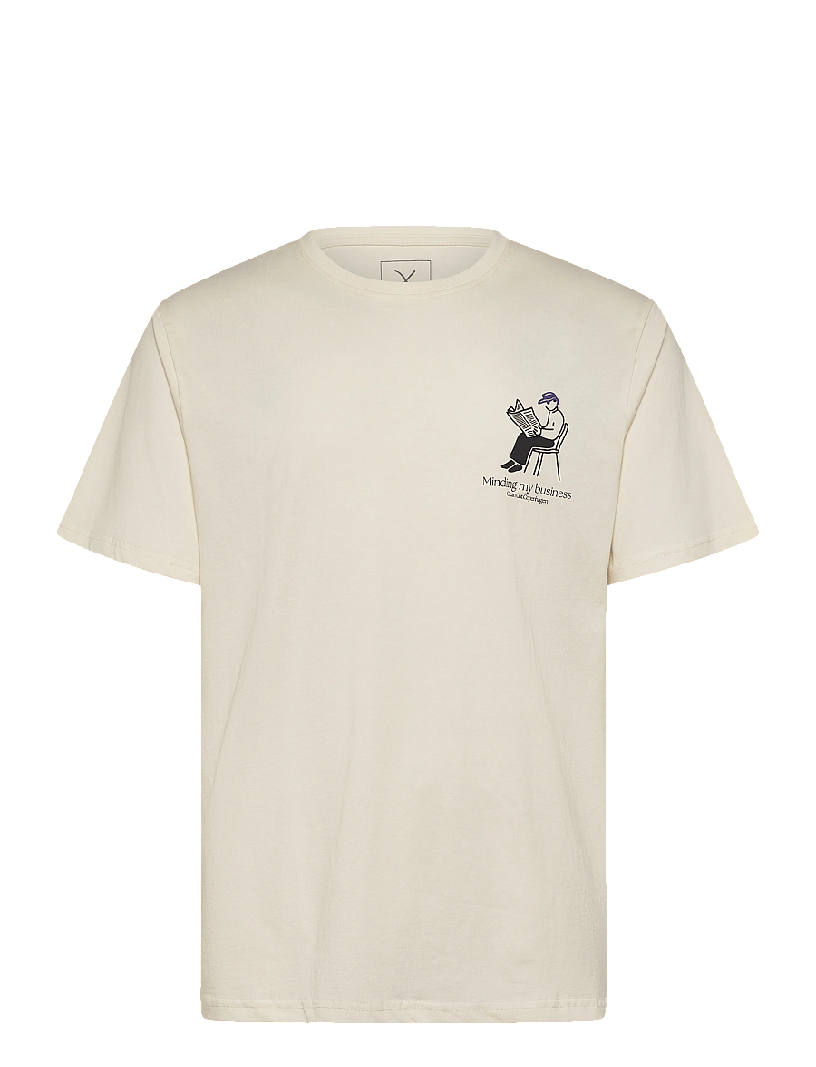Clean Cut Copenhagen - My Business t-shirt - kurzärmelige t-shirts - ecru - 1