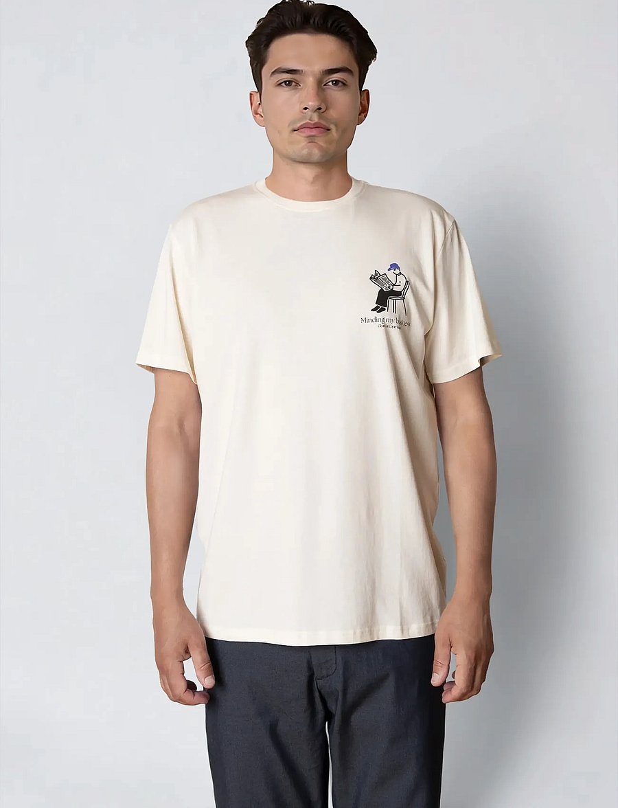 Clean Cut Copenhagen - My Business t-shirt - kurzärmelige t-shirts - ecru - 5