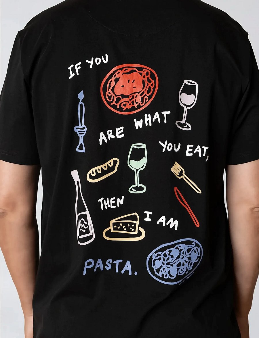 Clean Cut Copenhagen - Pasta t-shirt - kortärmade t-shirts - black - 4