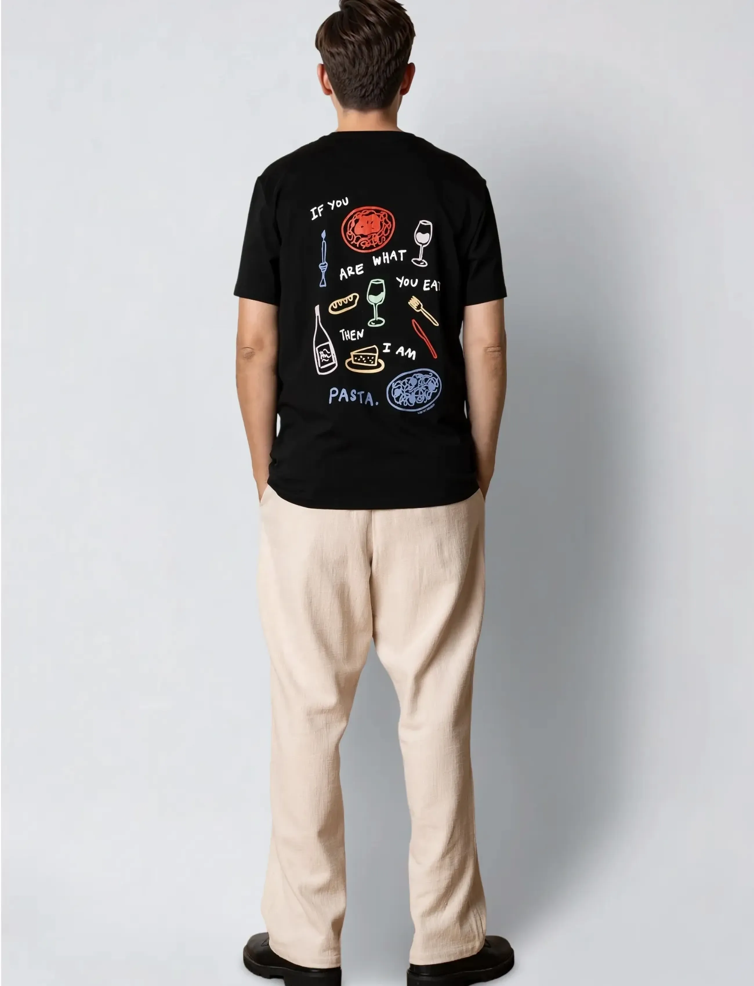 Clean Cut Copenhagen - Pasta t-shirt - kortærmede t-shirts - black - 5