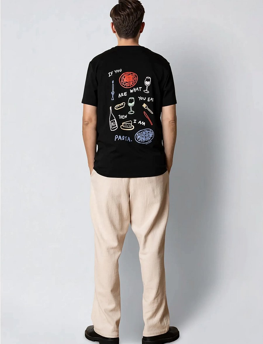 Clean Cut Copenhagen - Pasta t-shirt - kortärmade t-shirts - black - 5