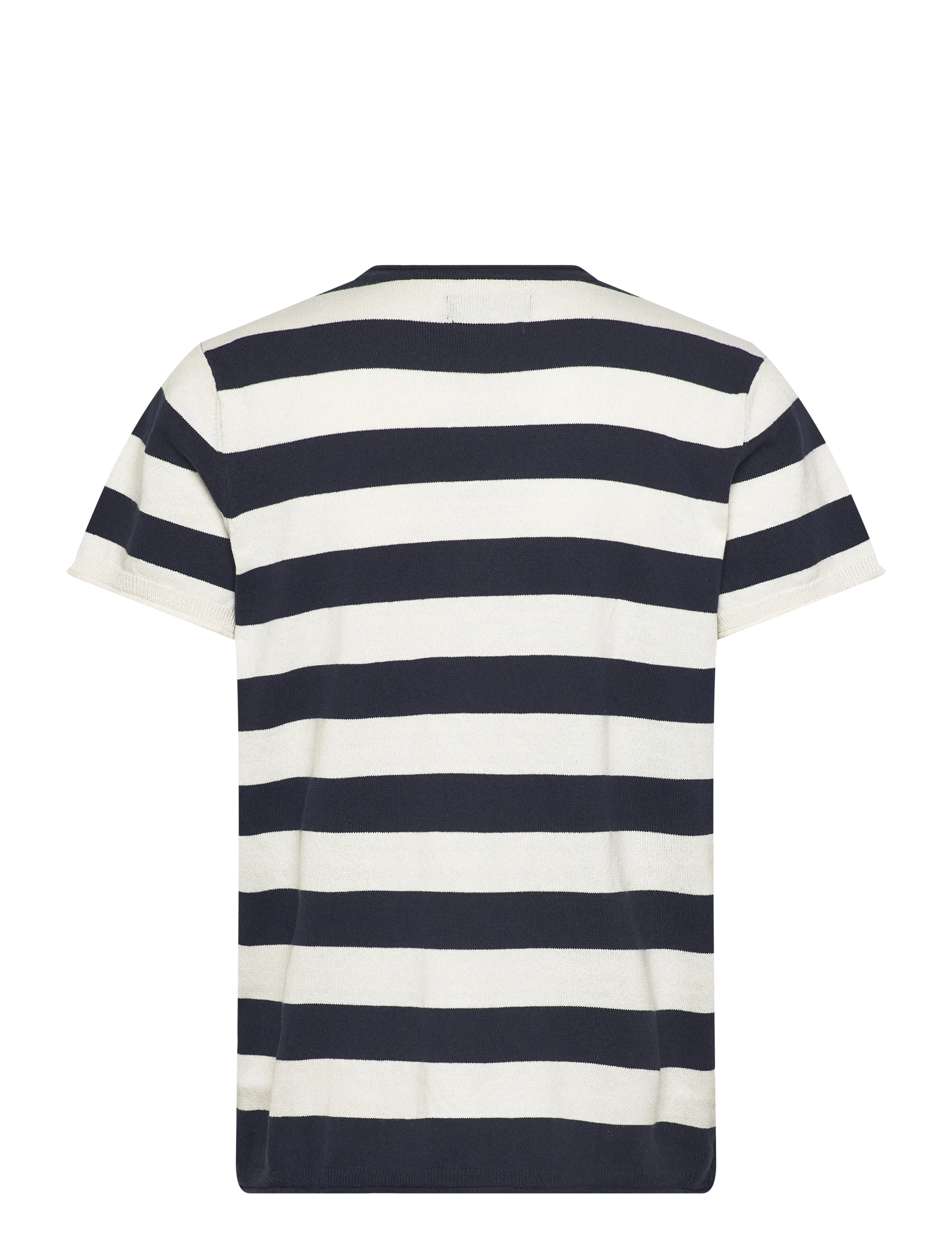 Clean Cut Copenhagen - Milas knitted t-shirt - stutterma bolir - navy/ecru - 2