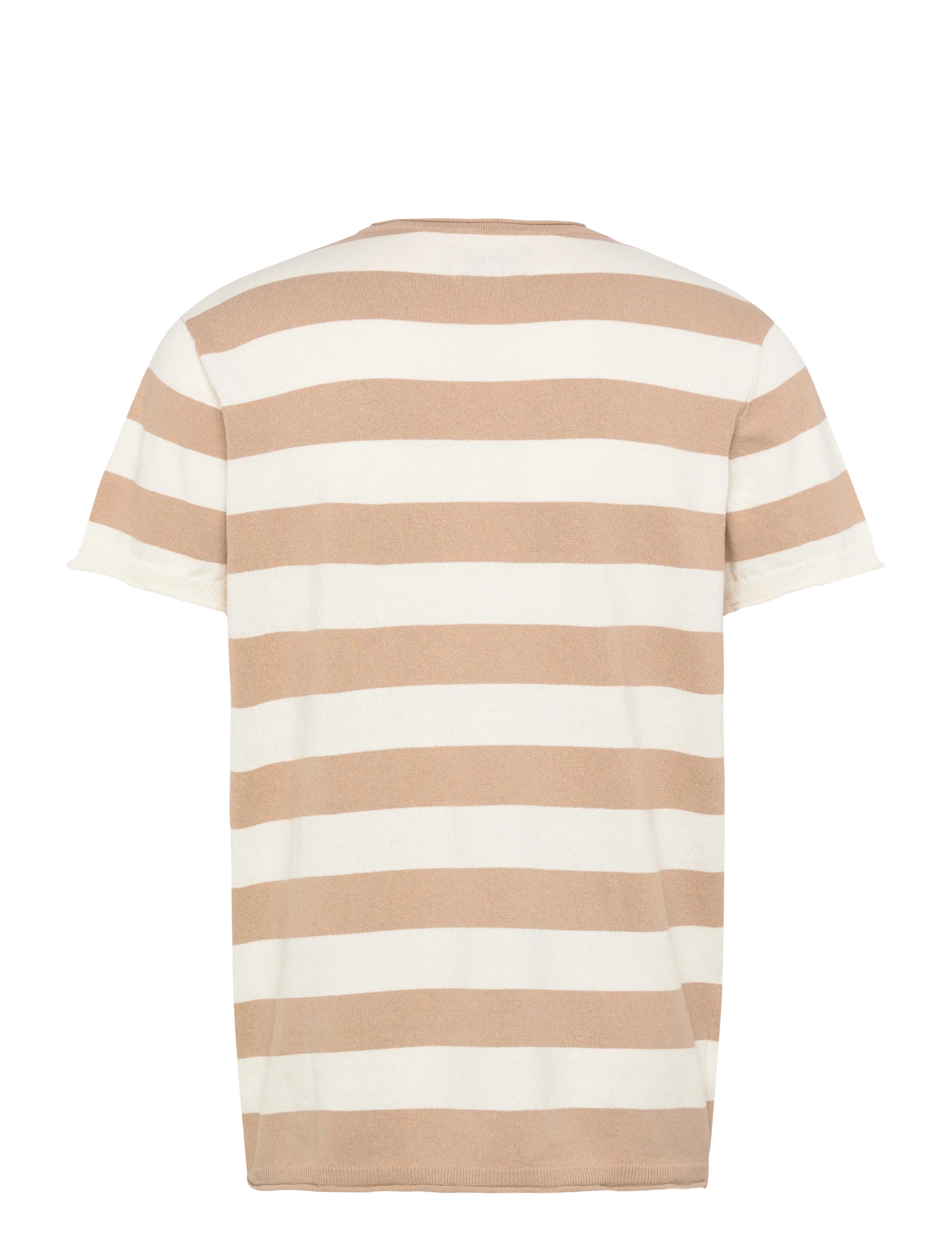 Clean Cut Copenhagen - Milas knitted t-shirt - kortærmede t-shirts - shitake/ecru - 2