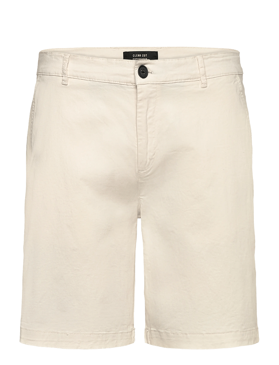 Clean Cut Copenhagen - Mitchell Twill Shorts - chinos shorts - ecru - 1