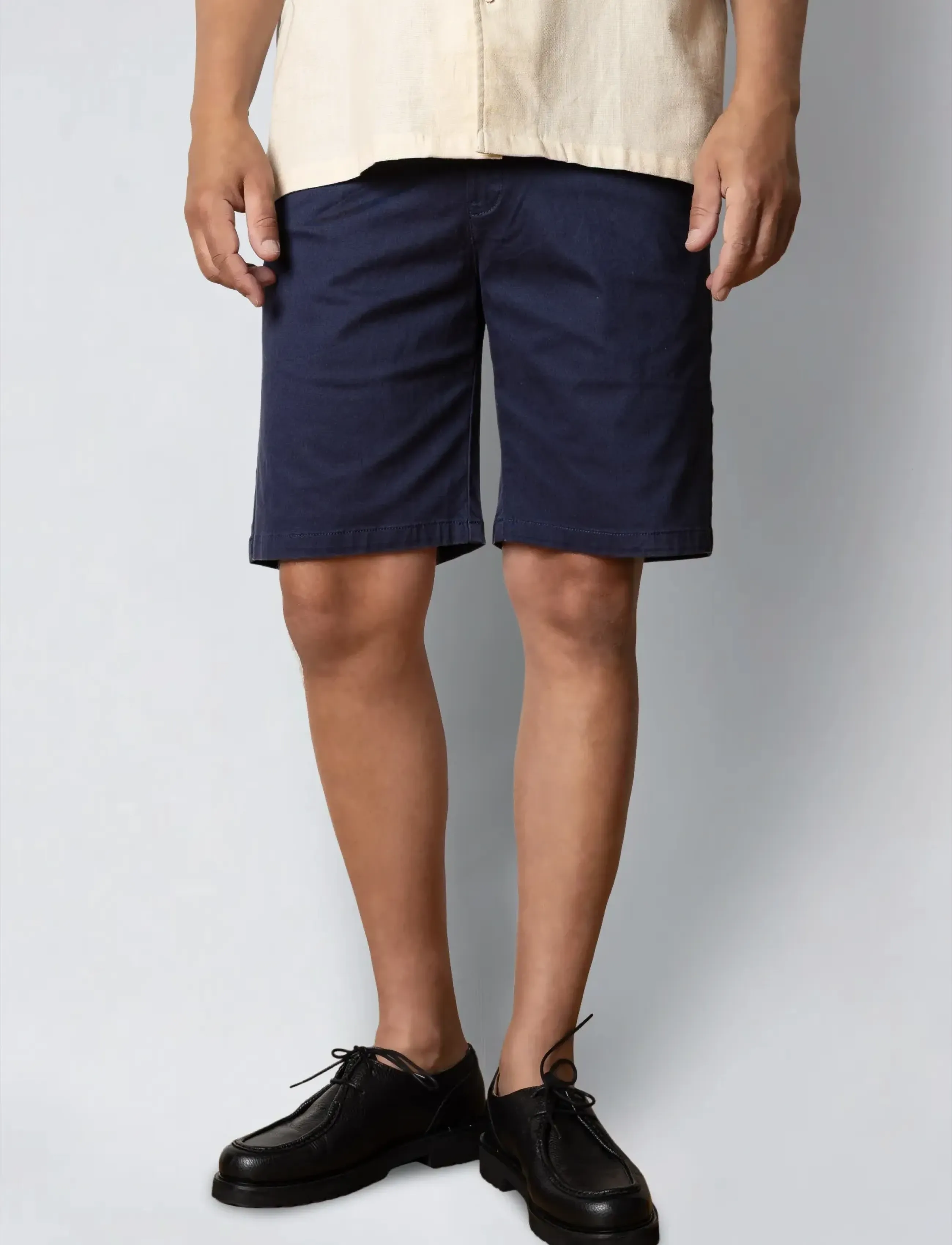 Clean Cut Copenhagen Mitchell Twill Shorts, XS, Navy, Shorts > Chinoshorts, Herre