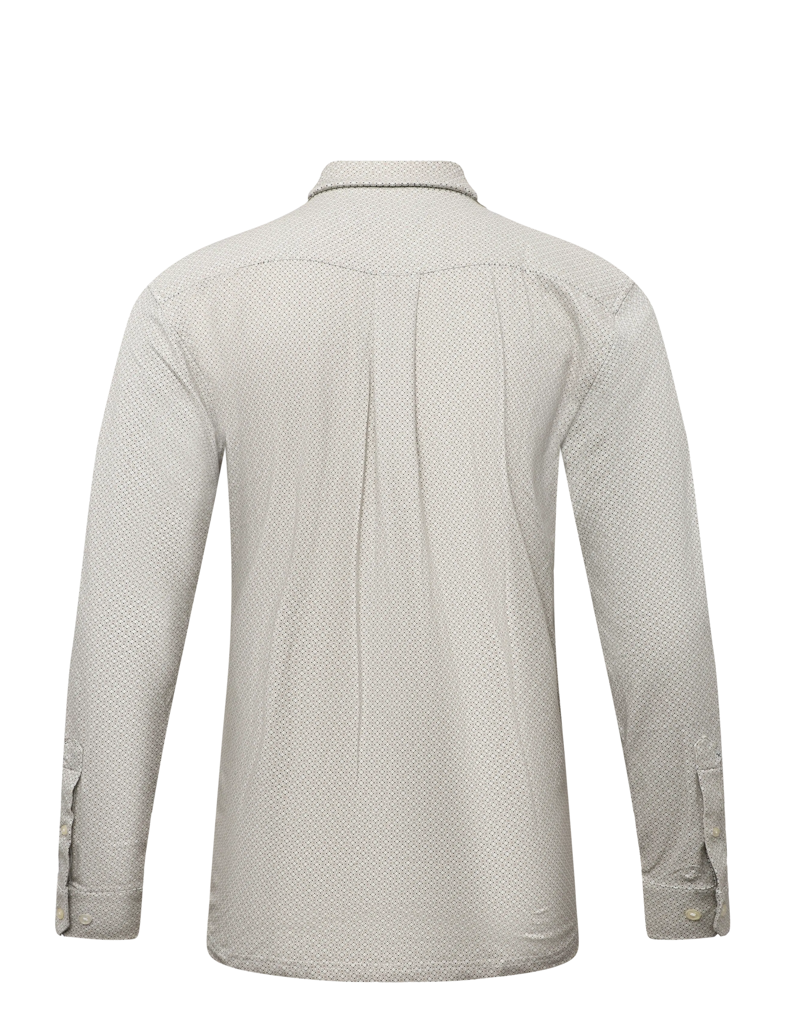 Clean Cut Copenhagen - Emil AOP stretch shirt - autumn savings - ecru/brindle beige - 1