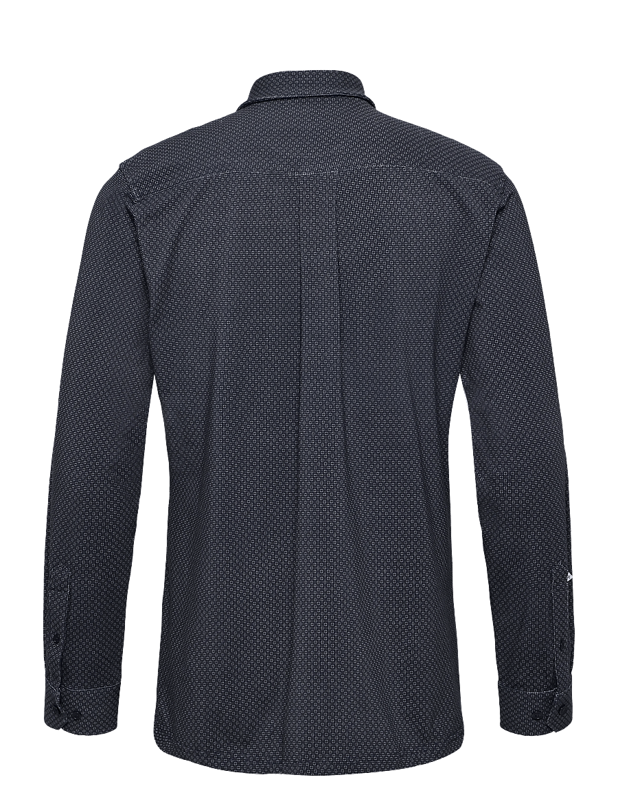 Clean Cut Copenhagen - Emil AOP stretch shirt - mönstrade skjortor - navy/huckleberry - 1