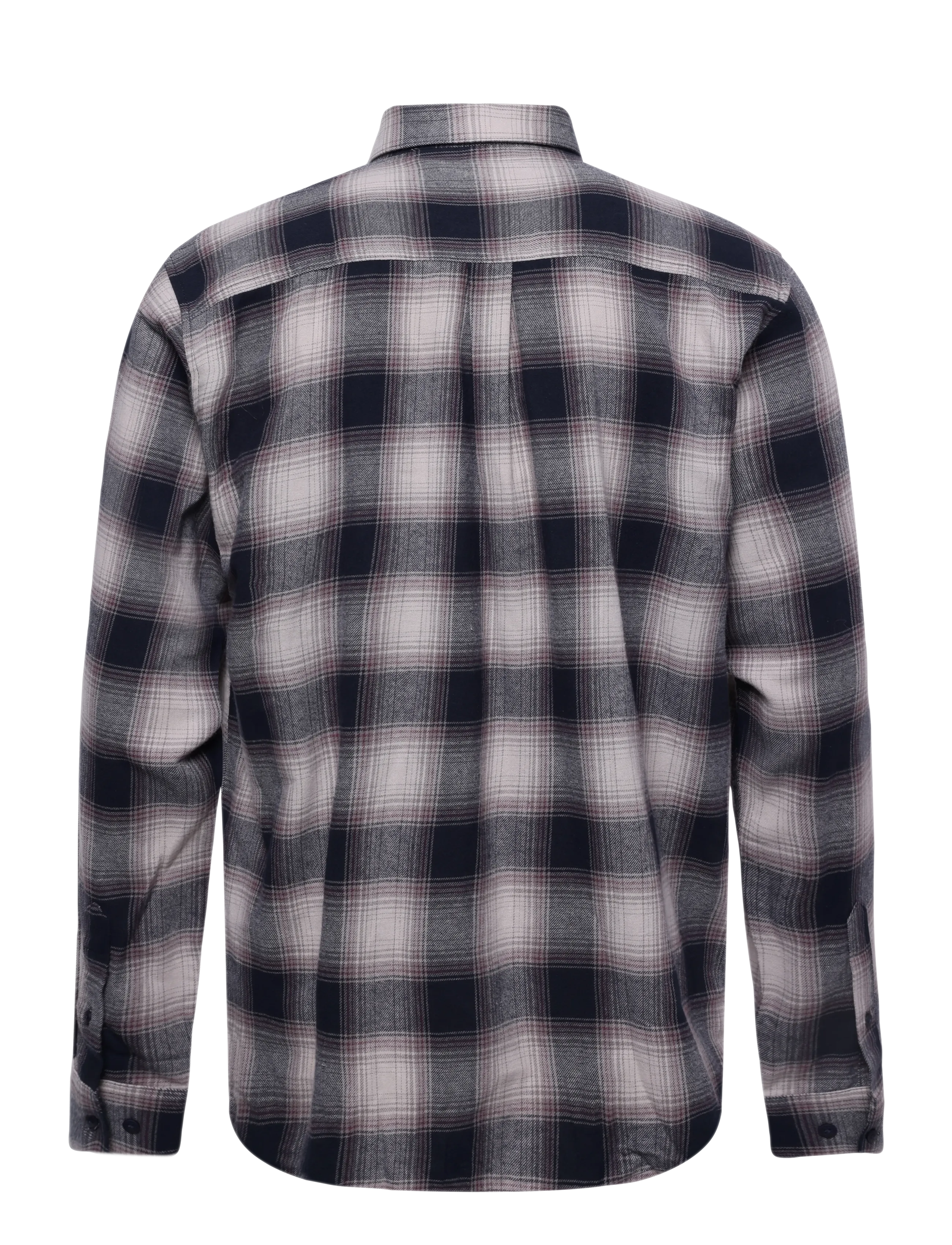 Clean Cut Copenhagen - Eske checked flannel shirt - sügisene kokkuhoid - ecru/dark navy - 2