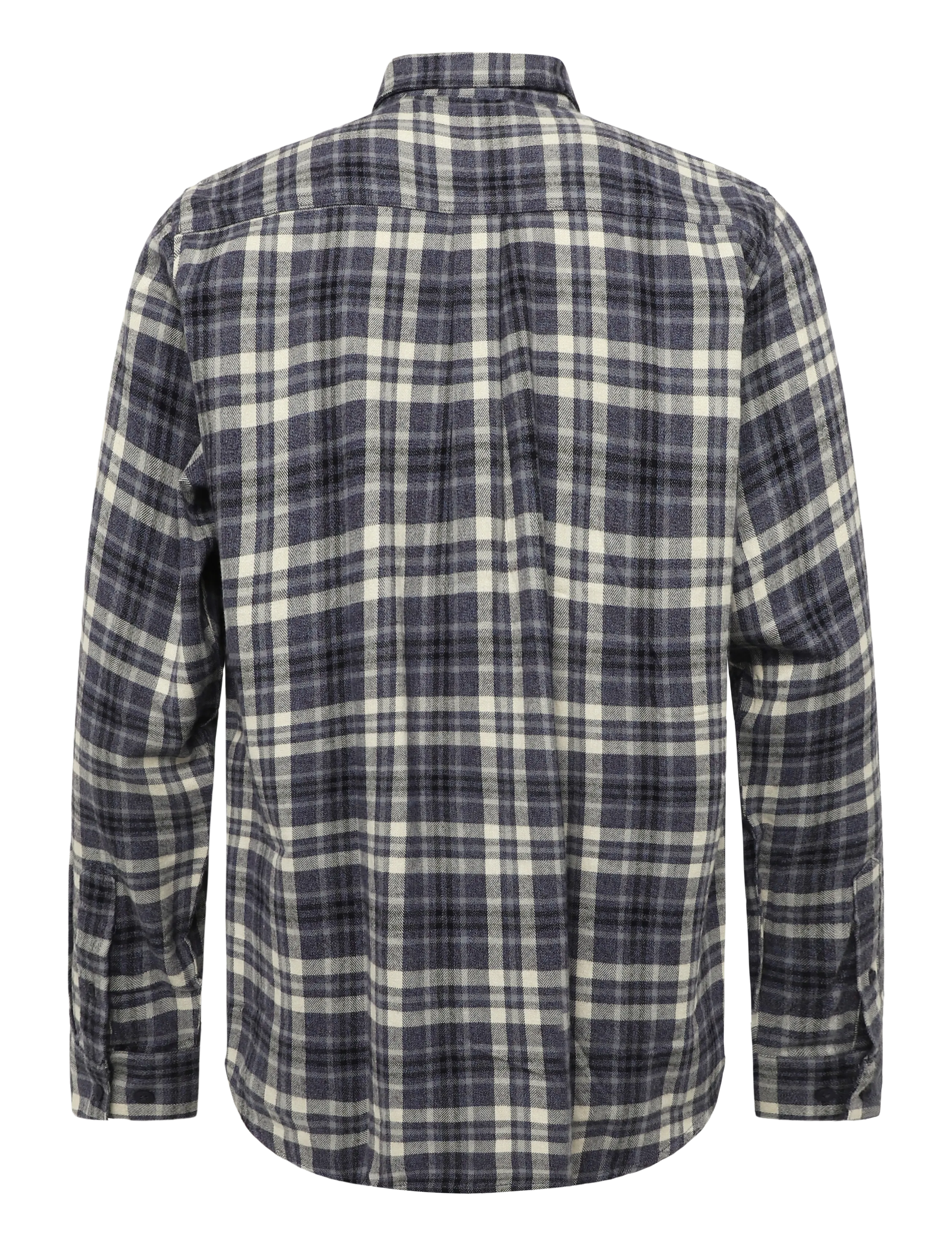 Clean Cut Copenhagen - Eske checked flannel shirt - flannel-skjorter - navy/dusty blue - 2